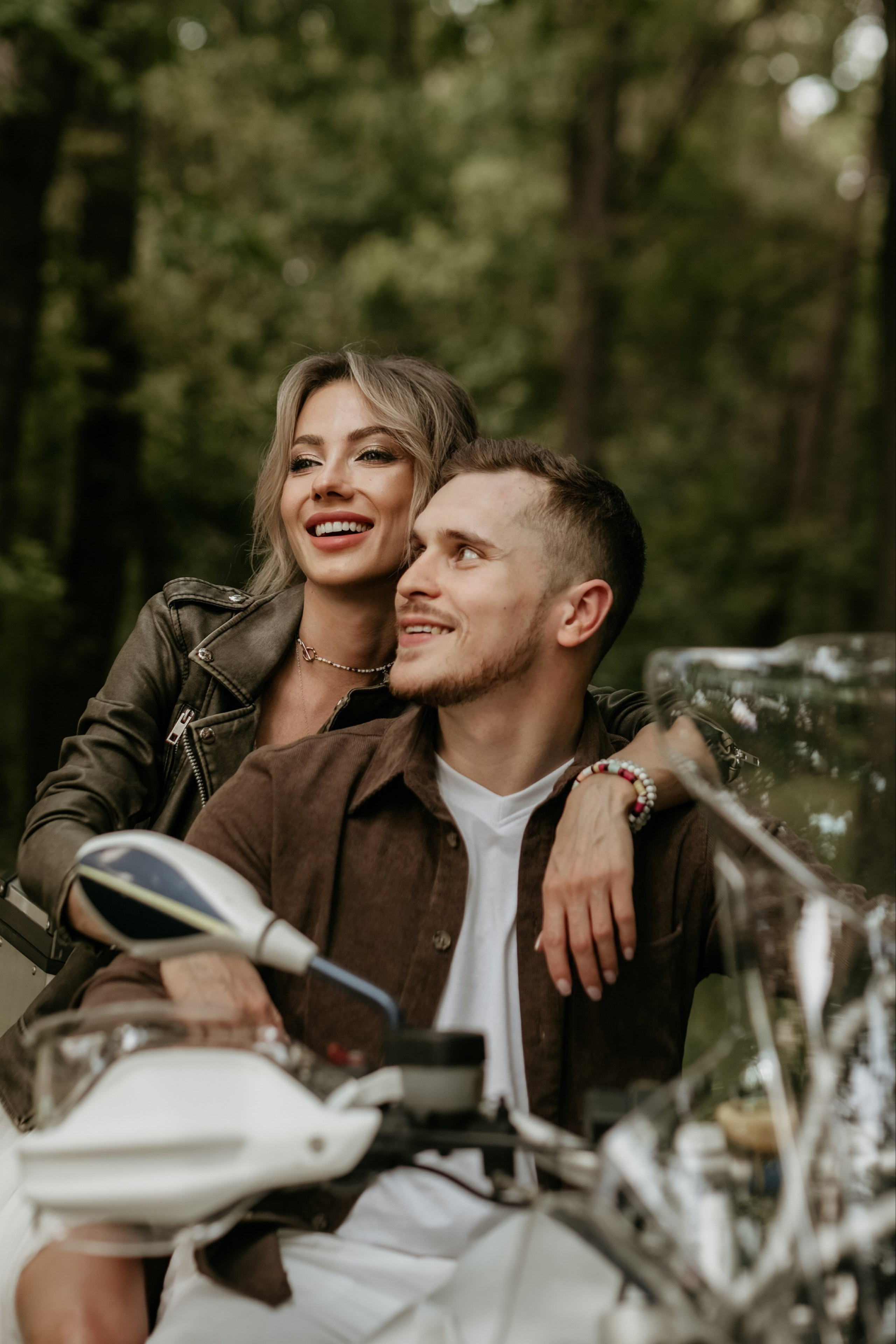 Свадебная love-story на мотоцикле