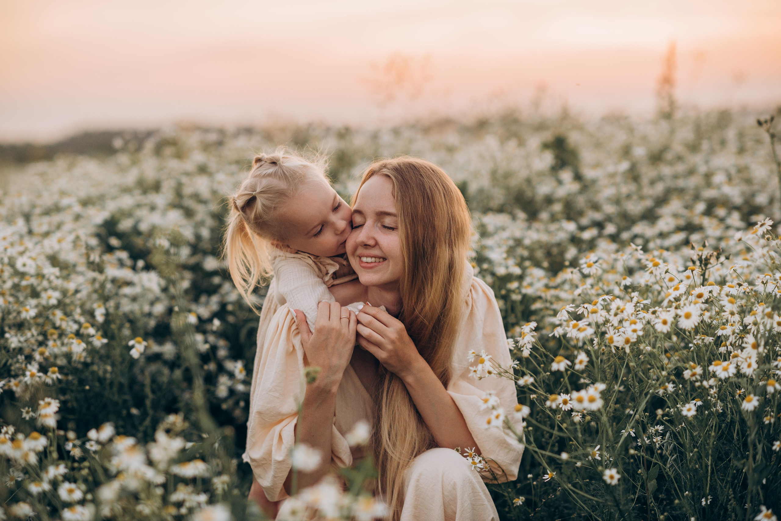 Закат в ромашках. Семейный фотограф в Домодедово и Москве Елена Пичугина