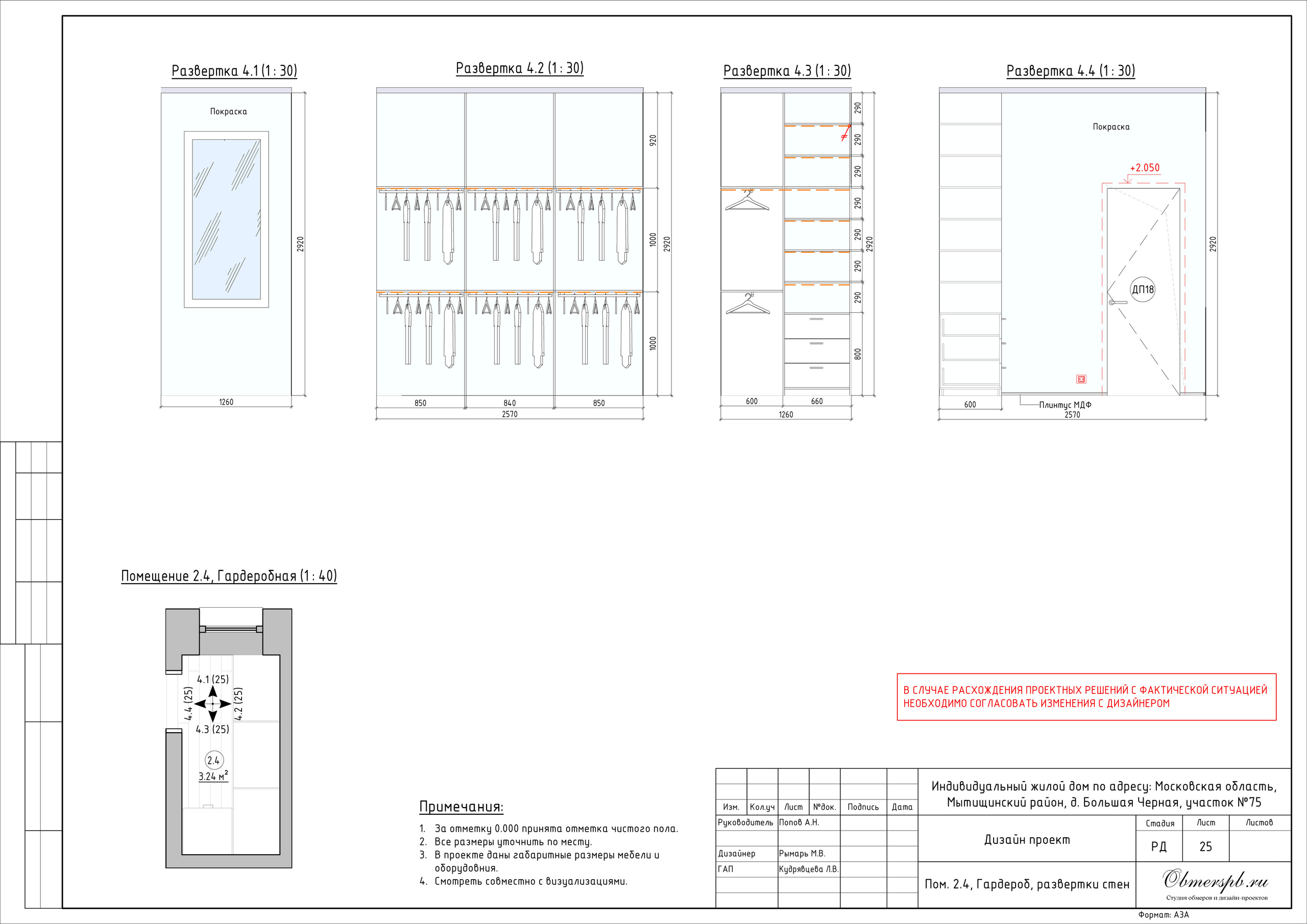 Частный дом в МО дизайн RYMAR archistudio. Студия обмеров и проектирования