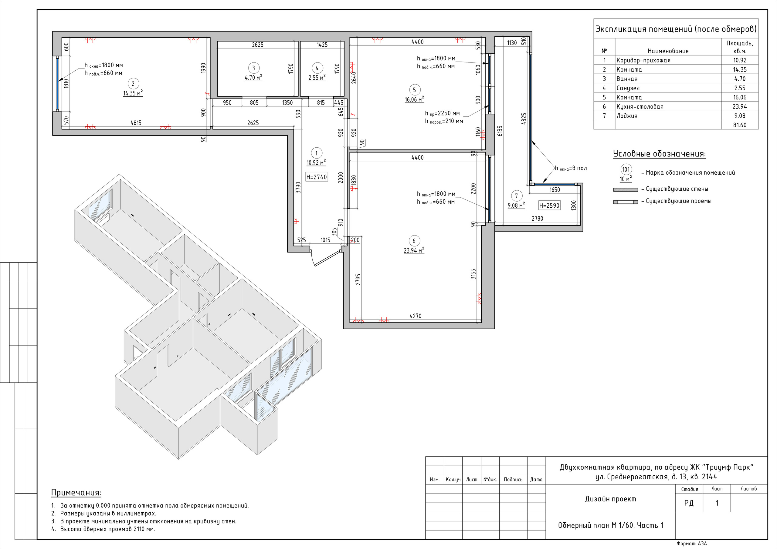 Обмеры помещений, квартир и домов в Санкт-Петербурге и Сочи