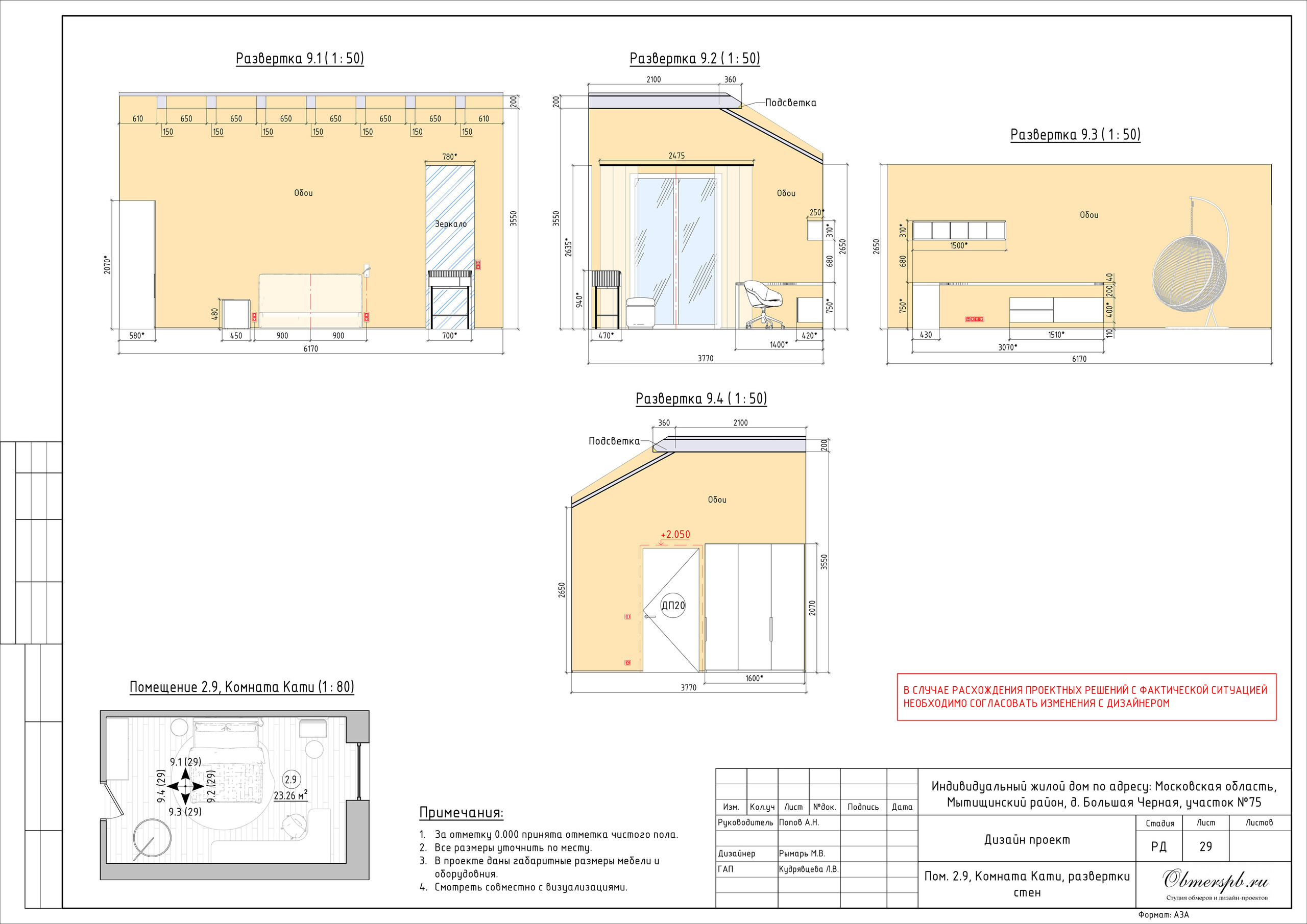 Частный дом в МО дизайн RYMAR archistudio. Студия обмеров и проектирования