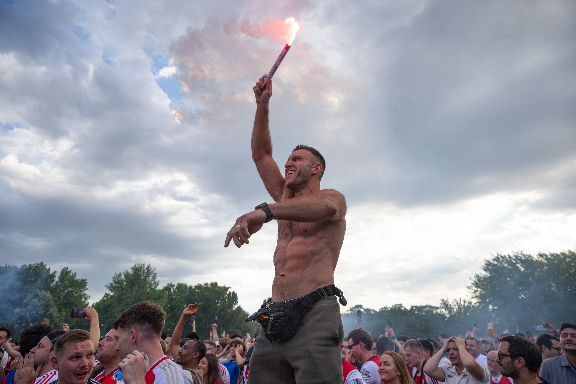UEFA Champions League Final. Arsenal vs PSG. Budapest 2026. Arsenal Fan Zone. Photographer in Budapest  — Yura Knyazev