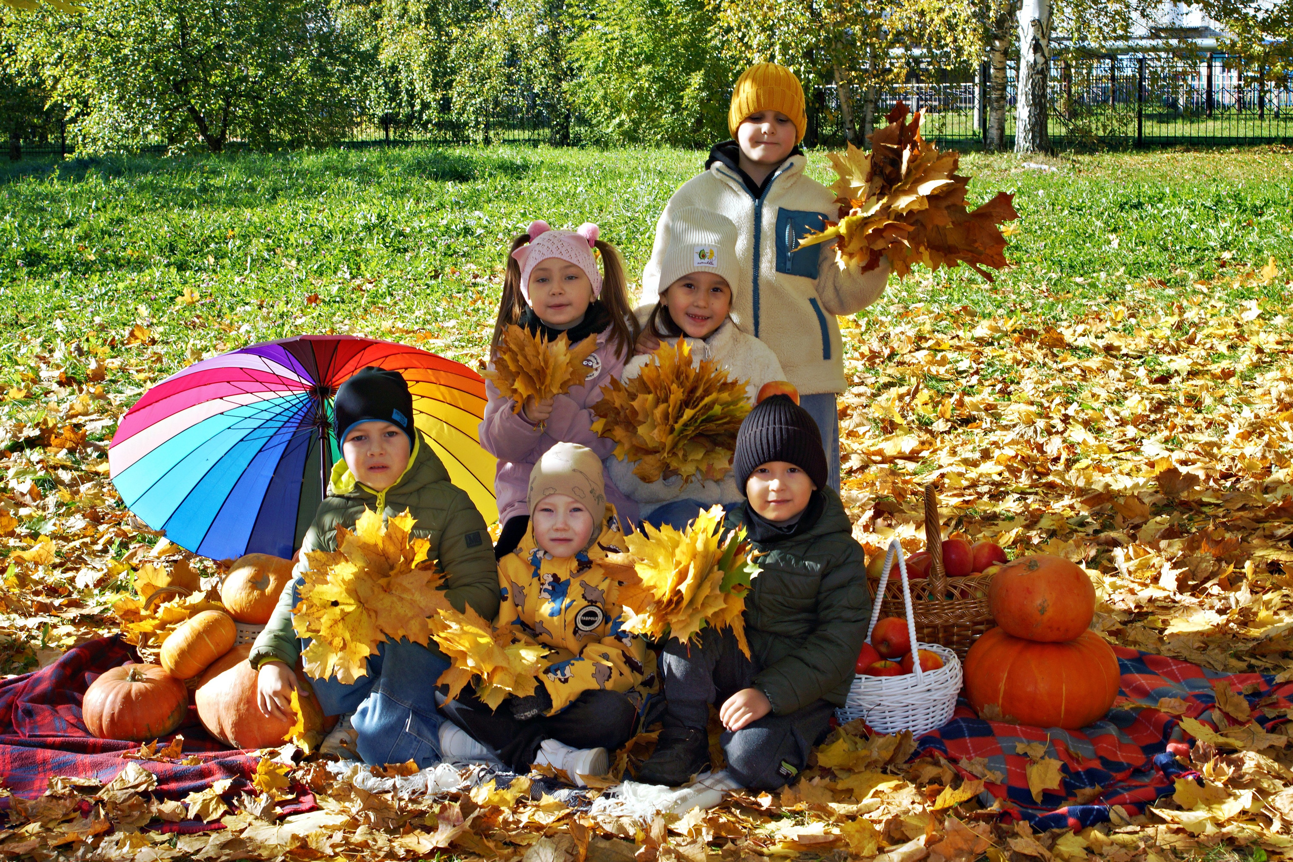 Осенняя фотосессия в детском саду г. Йошкар-Ола