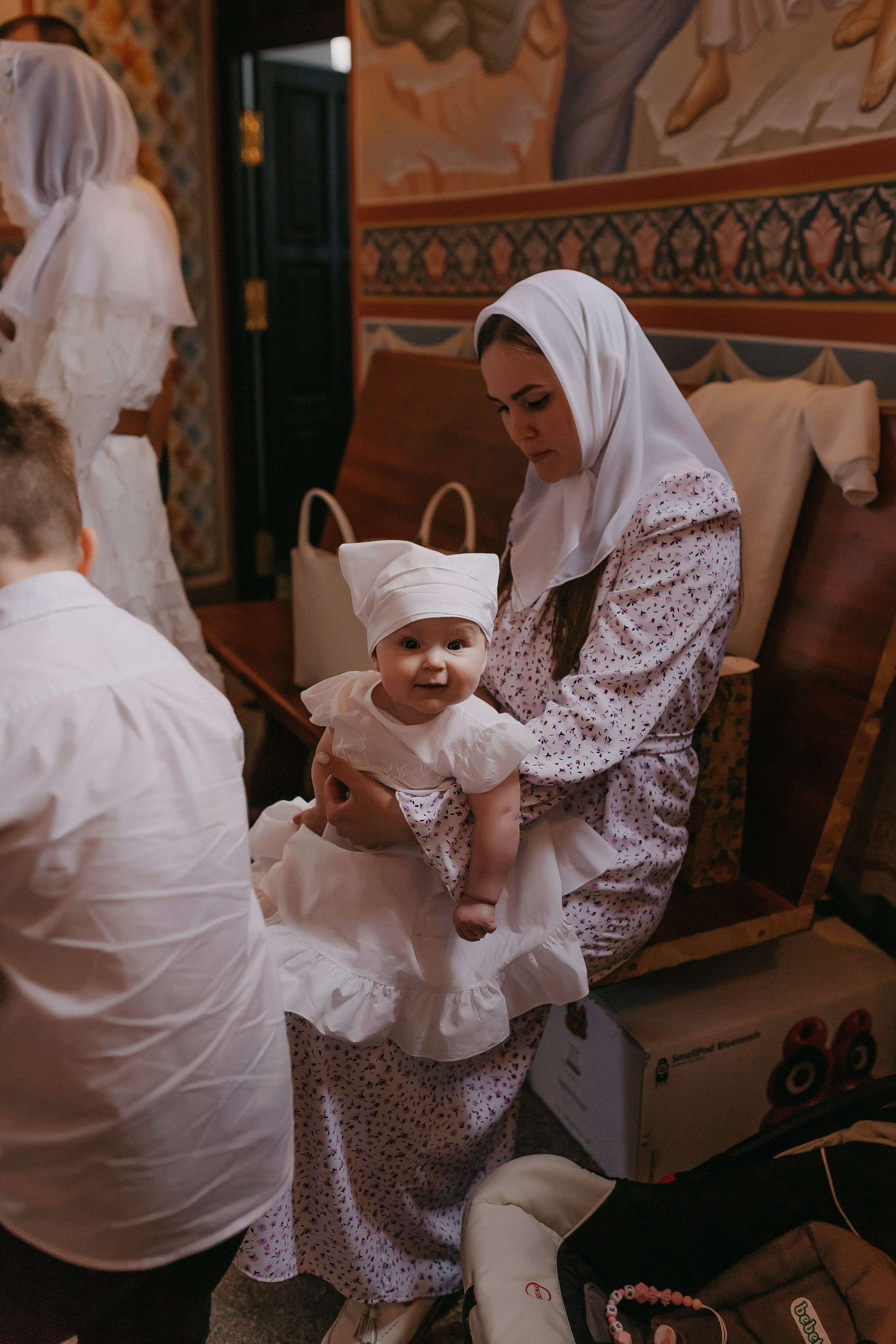 Крещение Артёма и Валерии. Храм Георгия Победоносца. Семейный фотограф в Сургуте