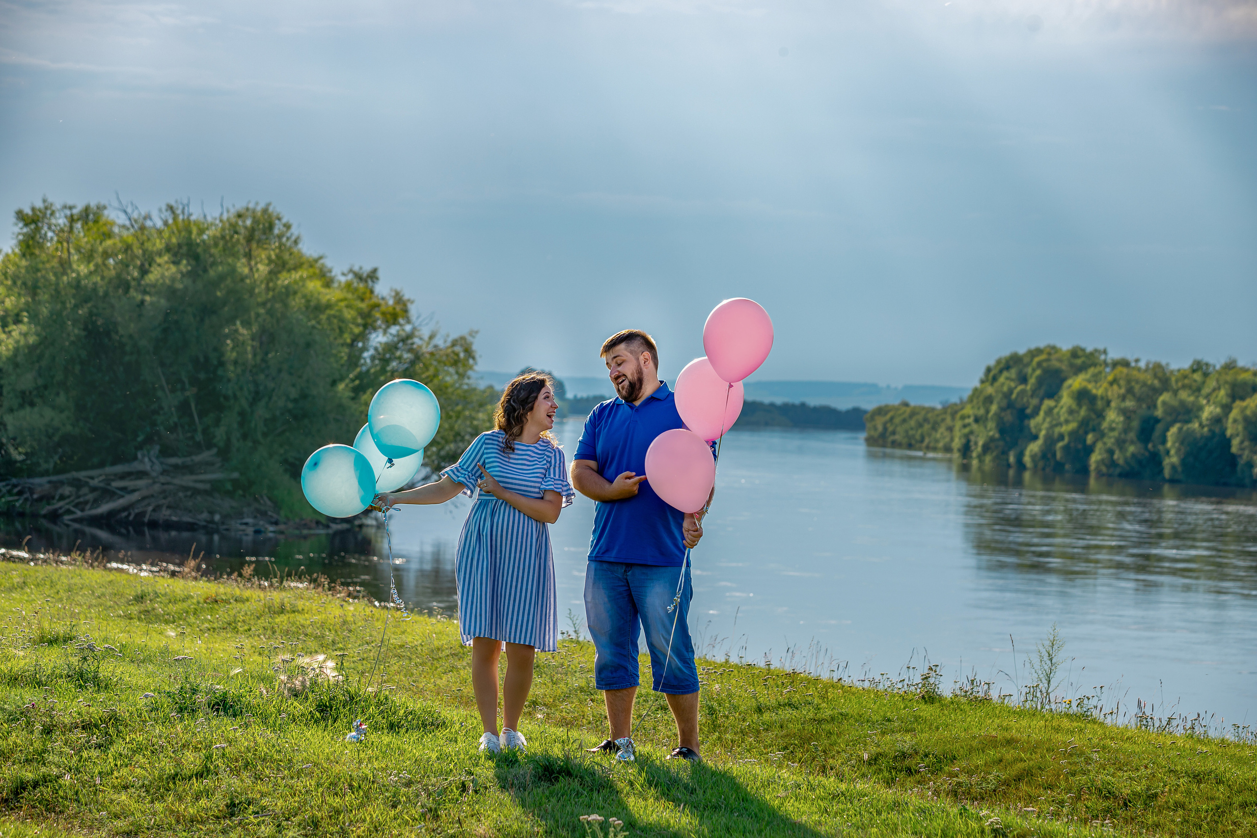 Александр и Анна (Гендерный шар). Фотограф в Канске Нина Пуряева
