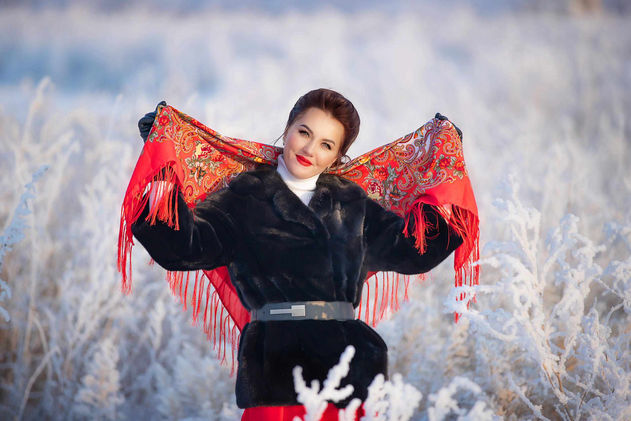 Индивидуальная съемка, съемка с лошадьми, фотосессия зимой. Фотограф в Канске Нина Пуряева