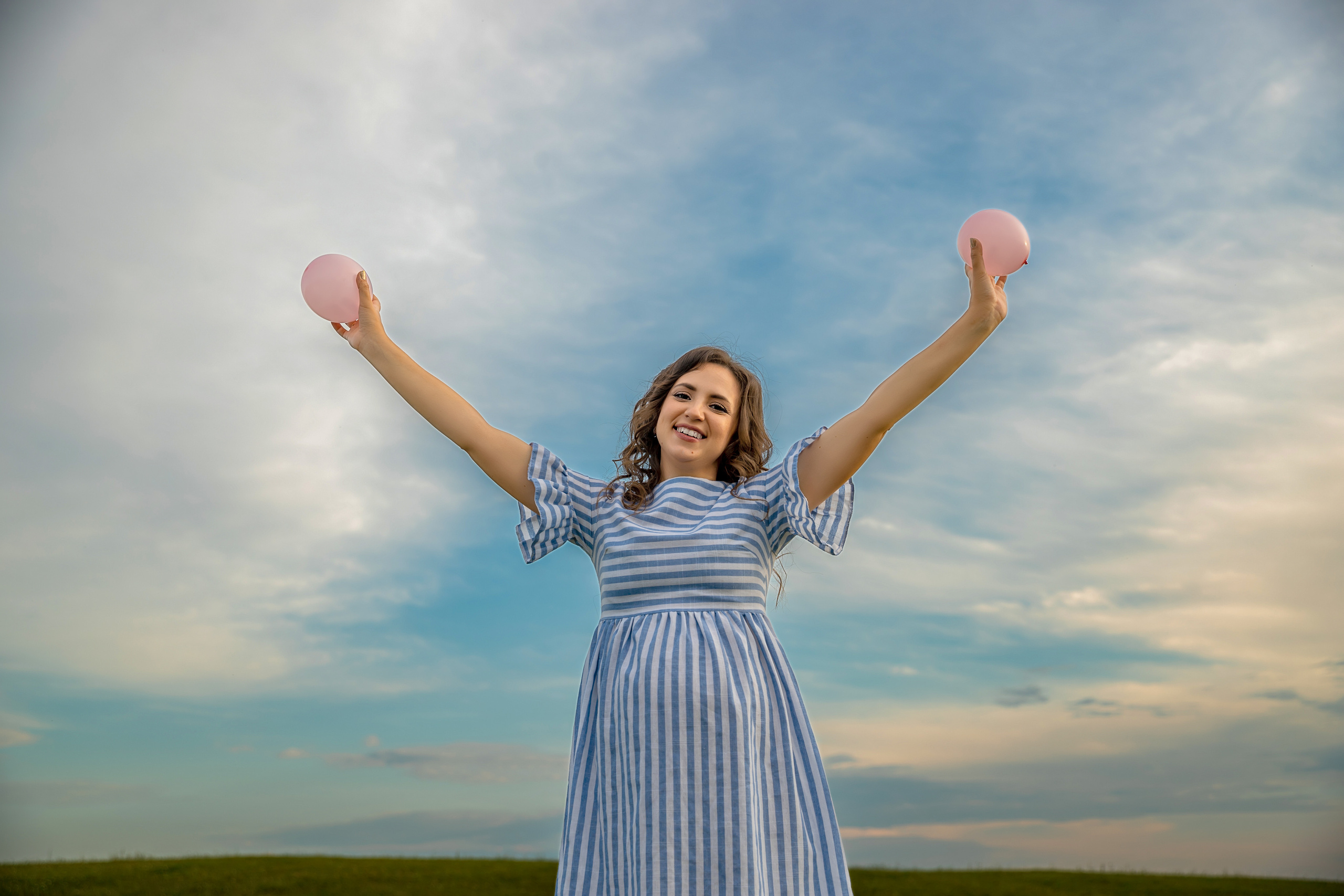 Александр и Анна (Гендерный шар). Фотограф в Канске Нина Пуряева