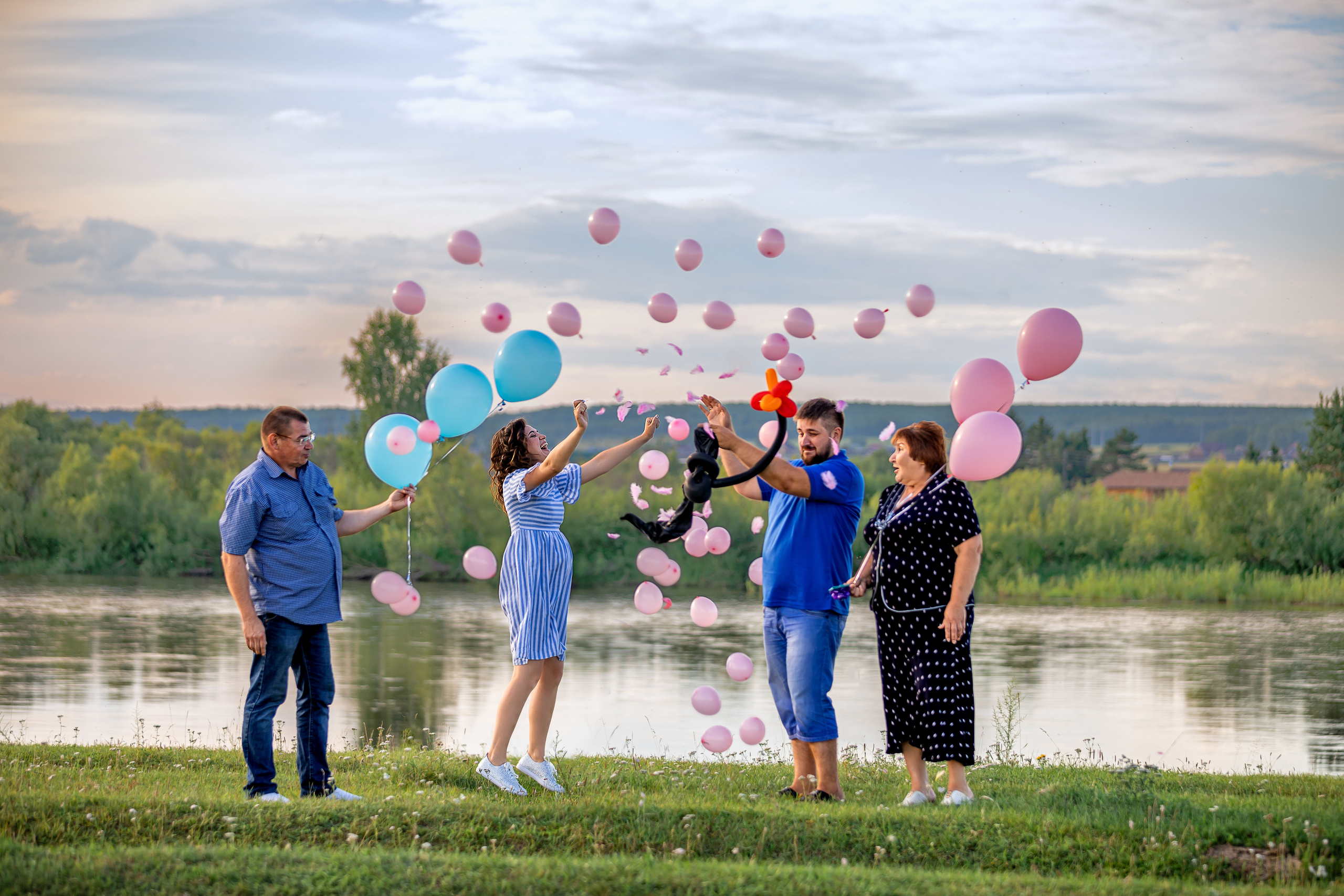 Александр и Анна (Гендерный шар). Фотограф в Канске Нина Пуряева