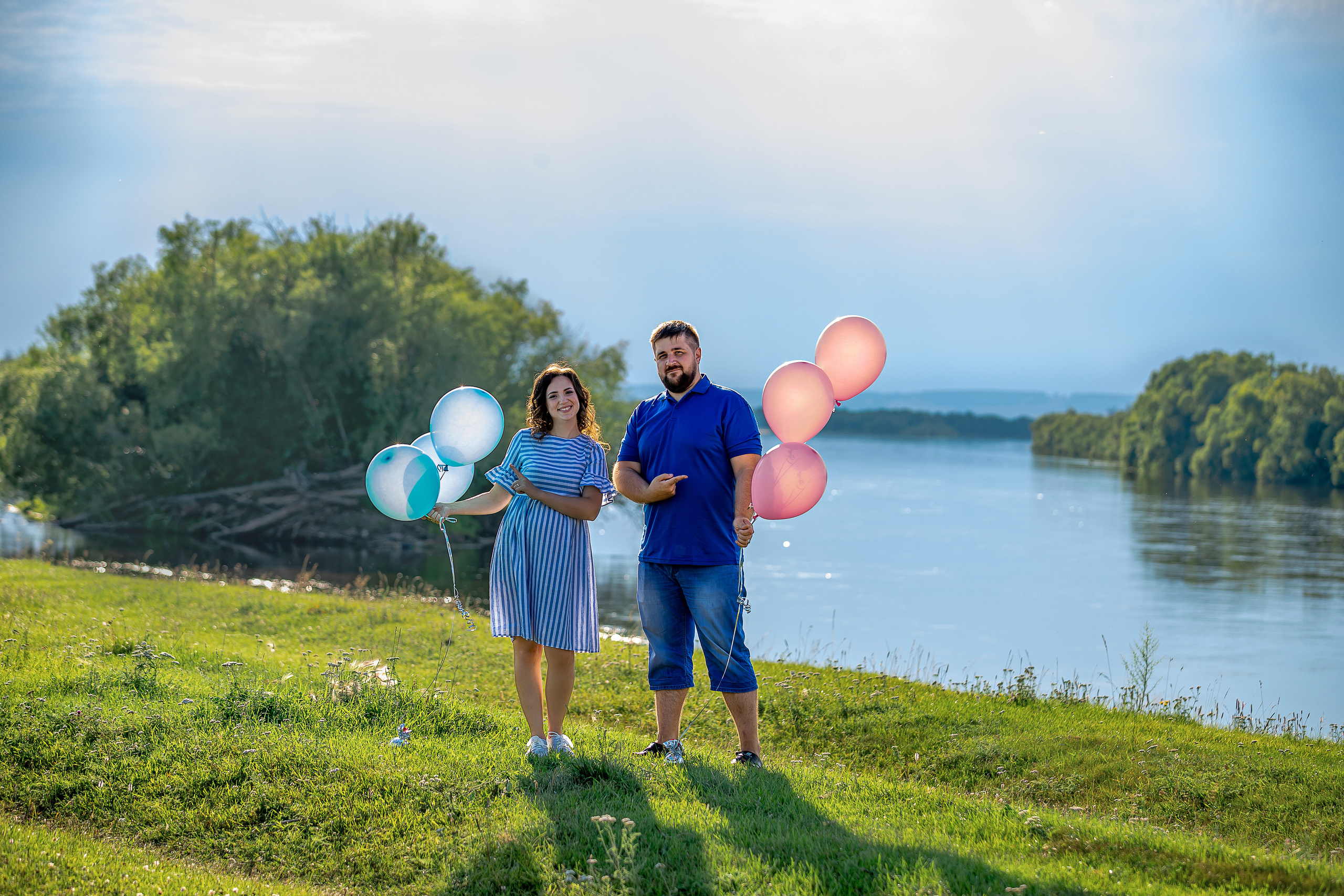 Александр и Анна (Гендерный шар). Фотограф в Канске Нина Пуряева