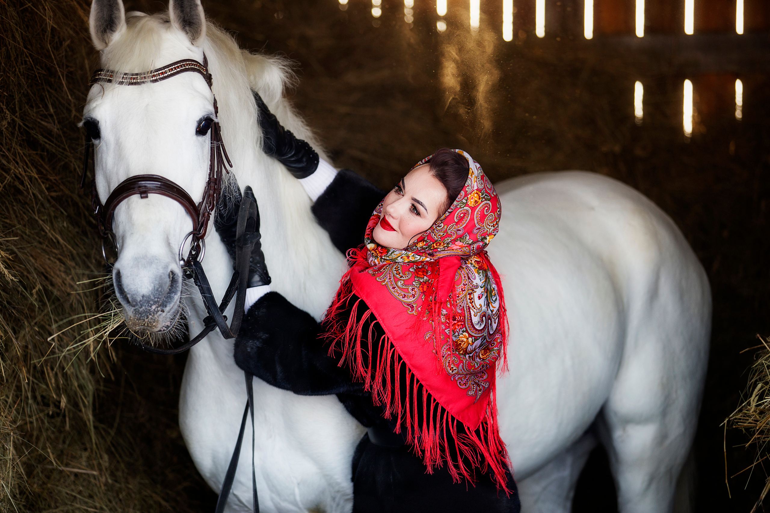 Индивидуальная съемка, съемка с лошадьми, фотосессия зимой. Фотограф в Канске Нина Пуряева