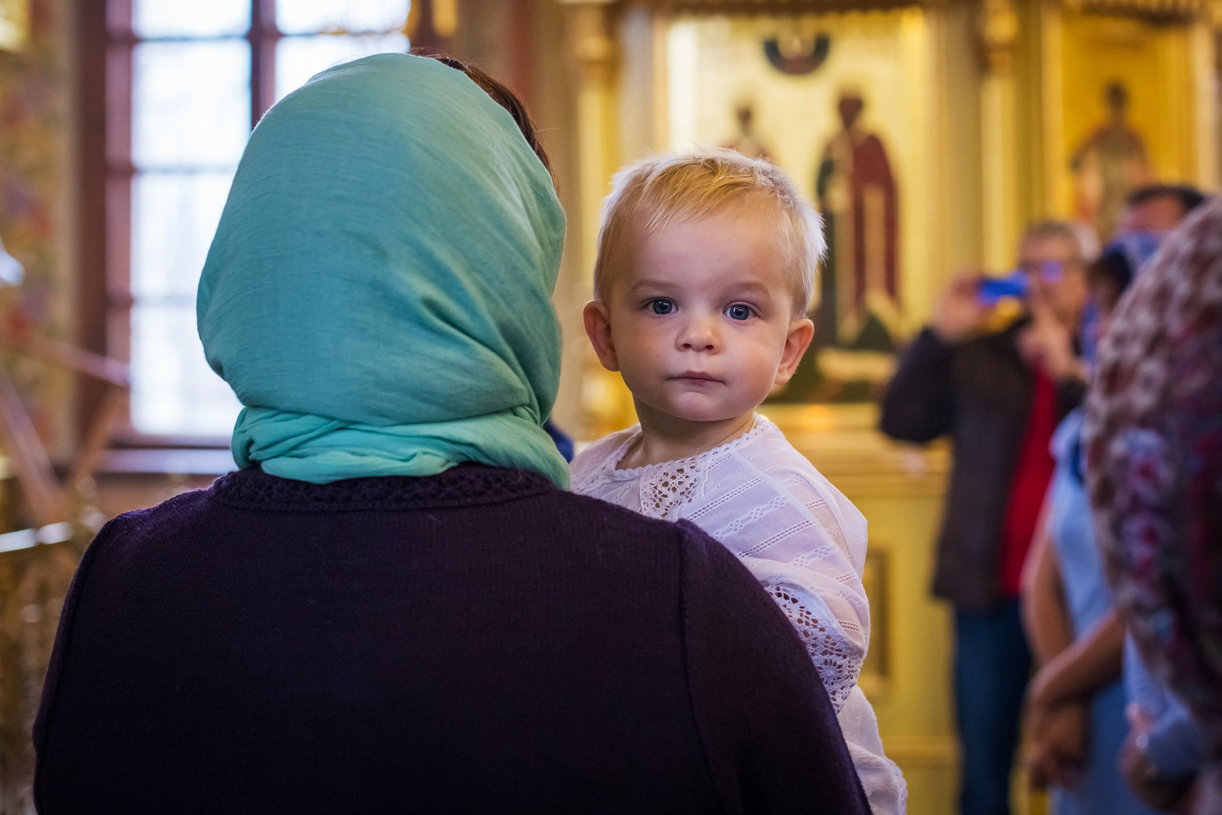 Крещение Антоши. Семьи, портреты, школьные съемки. Фотограф Лагутина Елена. Москва