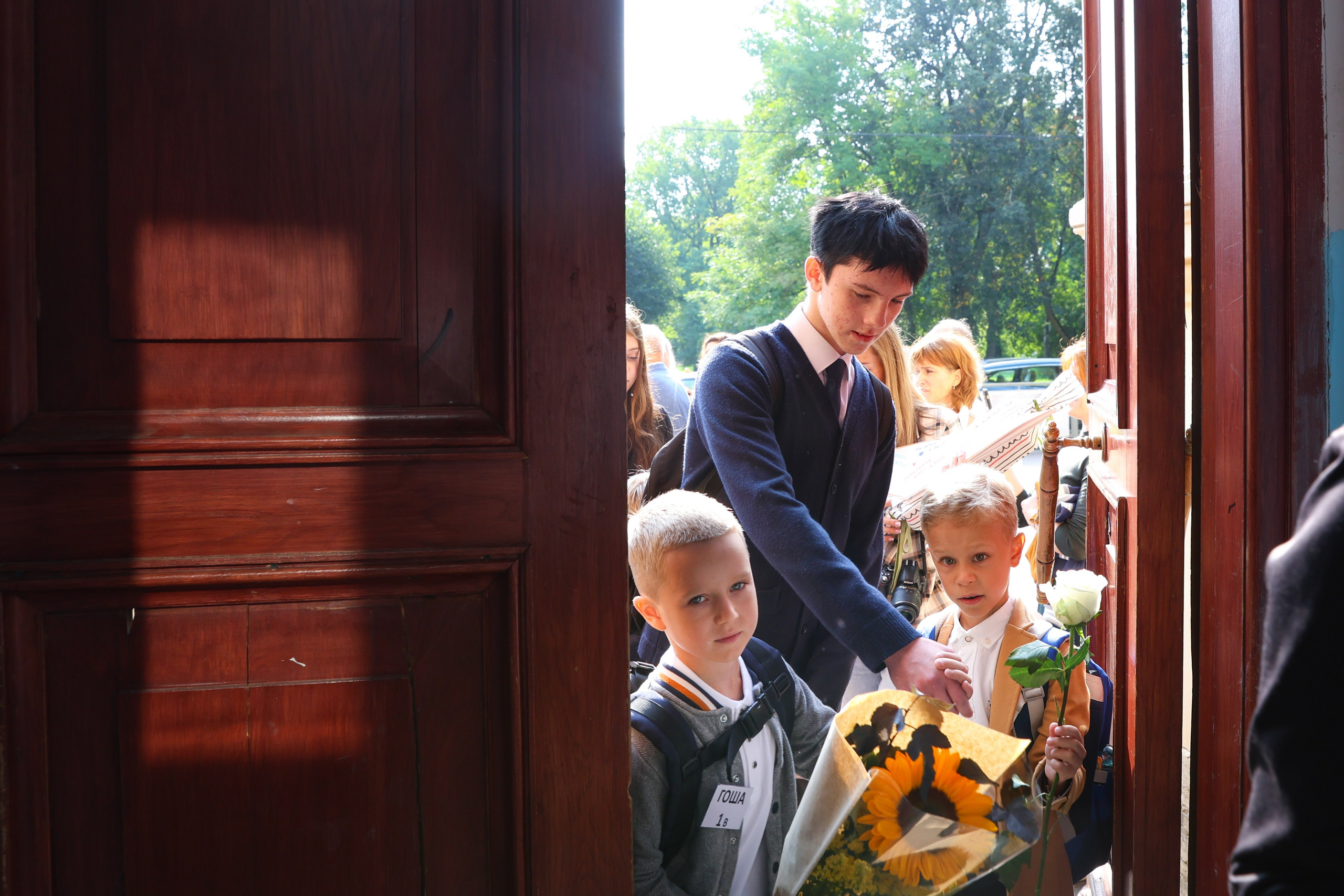 1 сентября в школе № 500. Фотограф Дарья Попова