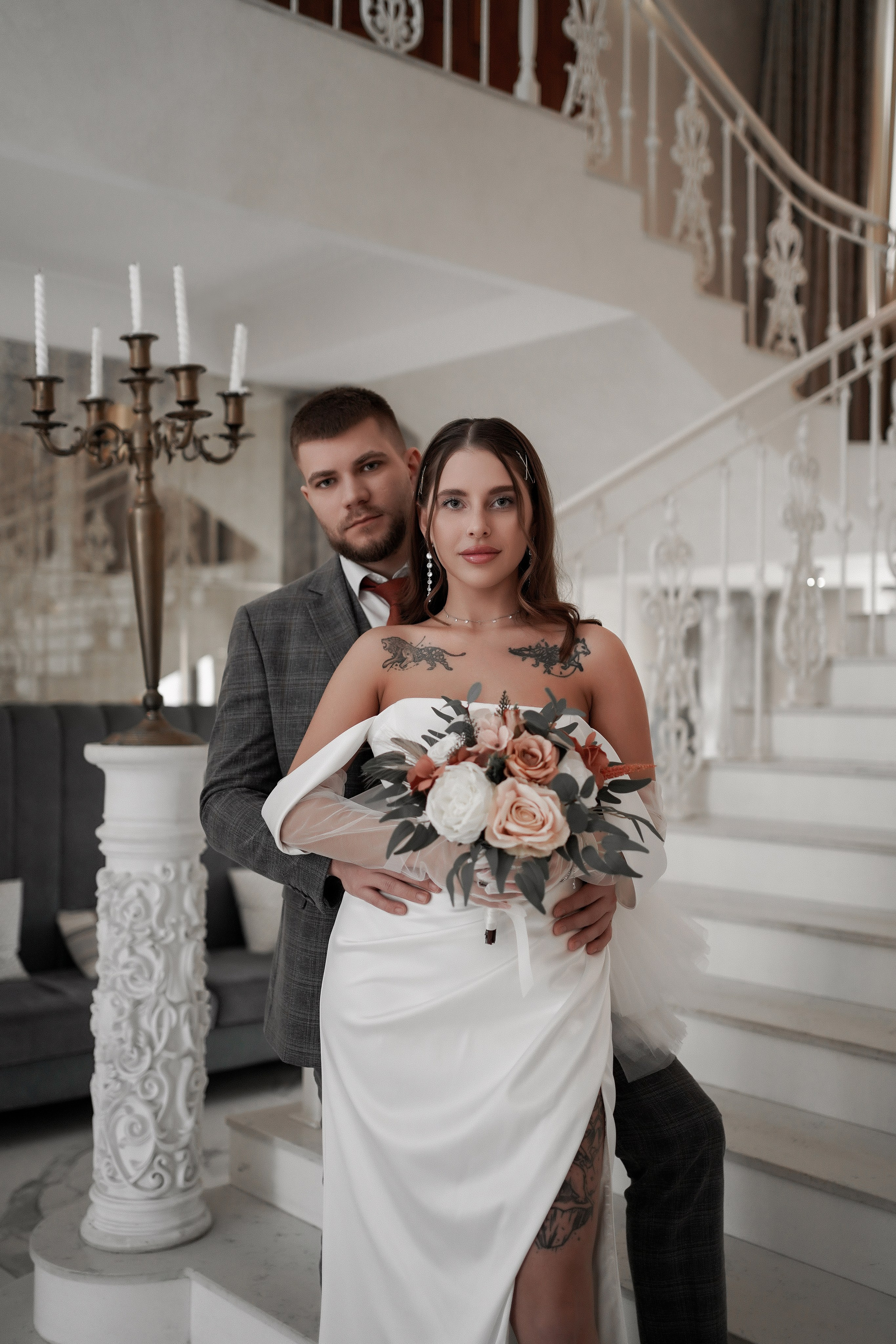 Никита и Оксана на свадебной фотосессии в Графском парке. Свадебный фотограф в Ростове-на-Дону. Таинство Крещения и Венчания, семейные фотосессии. Алёна Чёботова