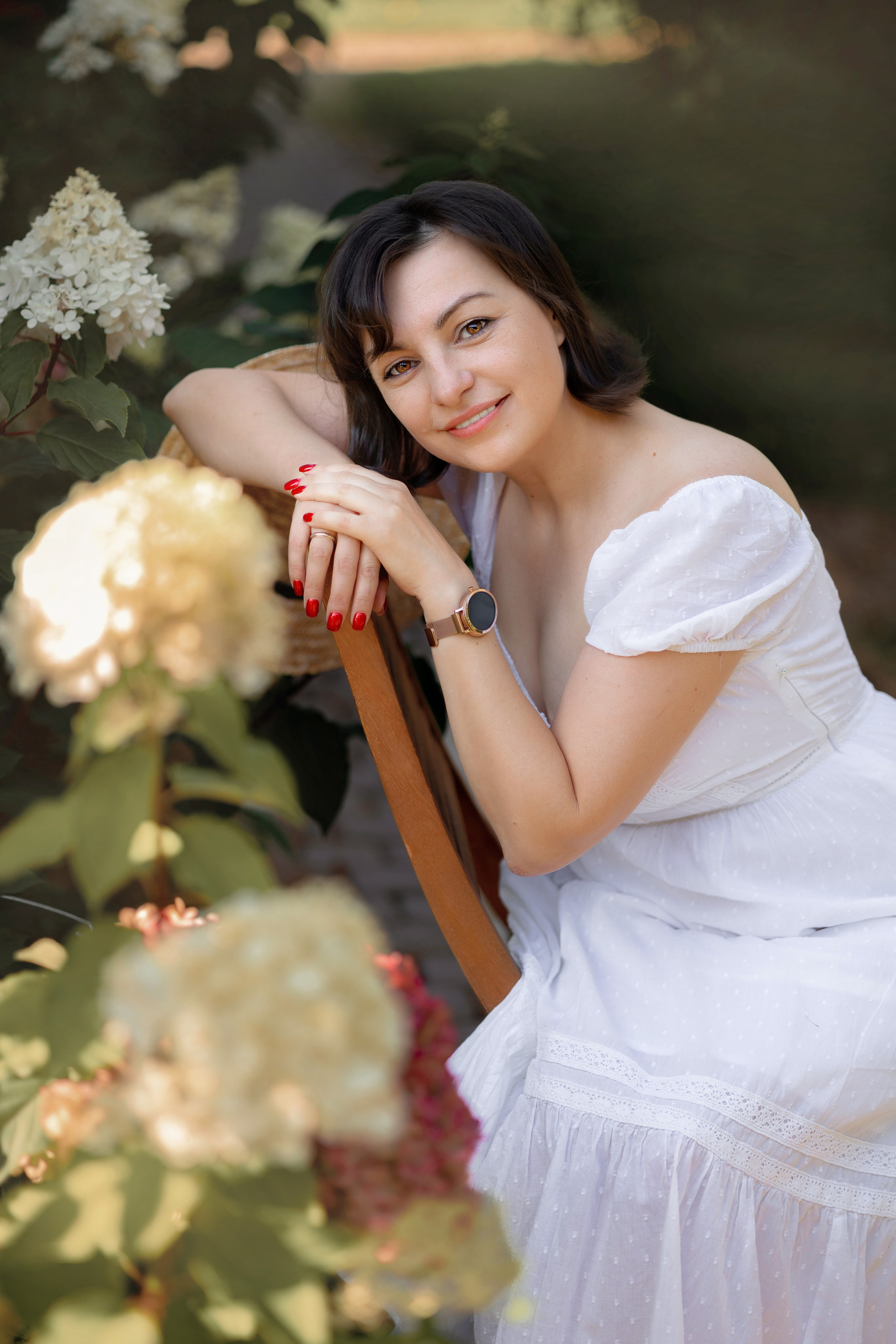 В саду гортензий. Выпускные альбомы. Школьный и семейный фотограф Виктория Игнатьева