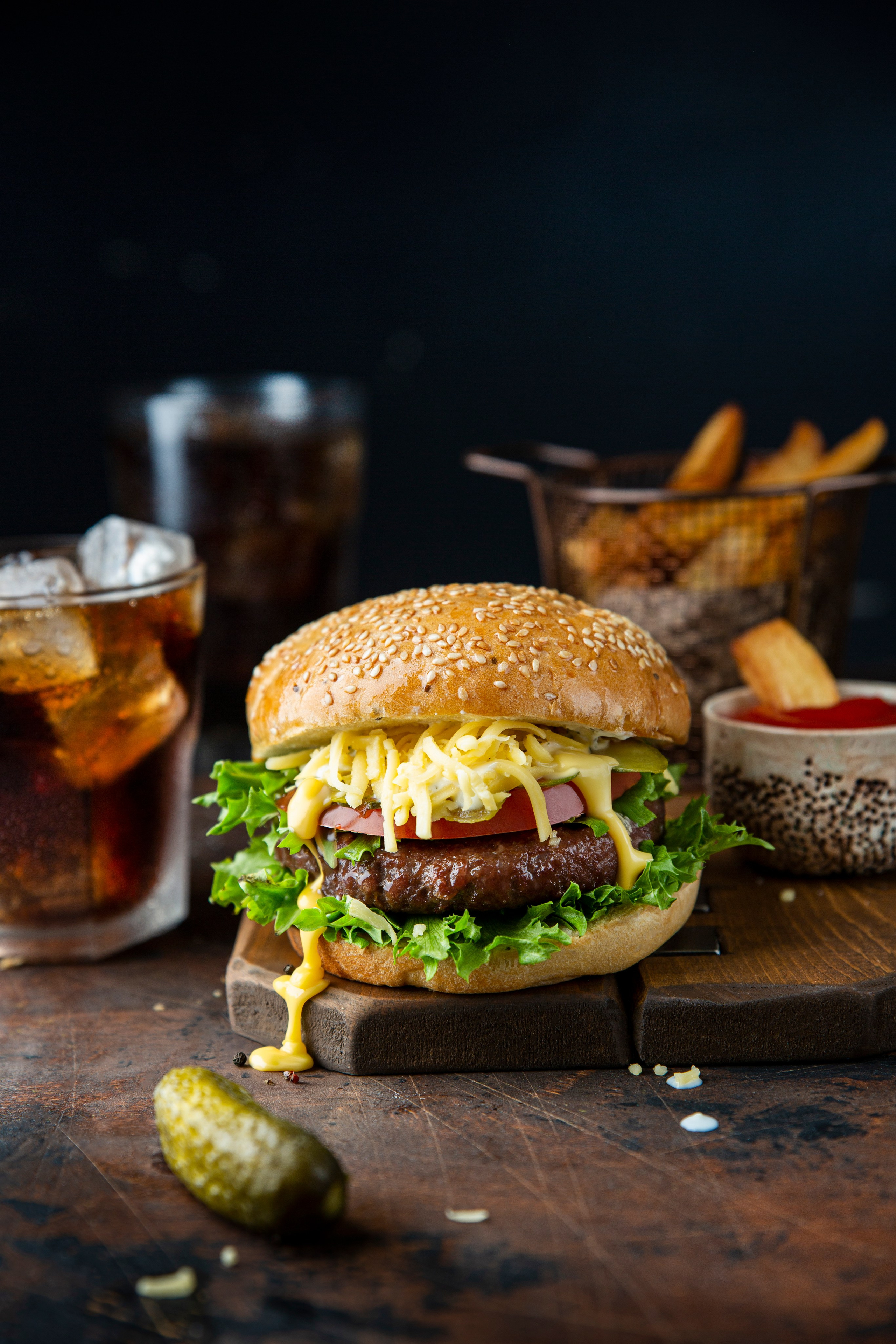 Бургеры. Юлия Космо — фуд-фотограф, предметный стилист, Москва