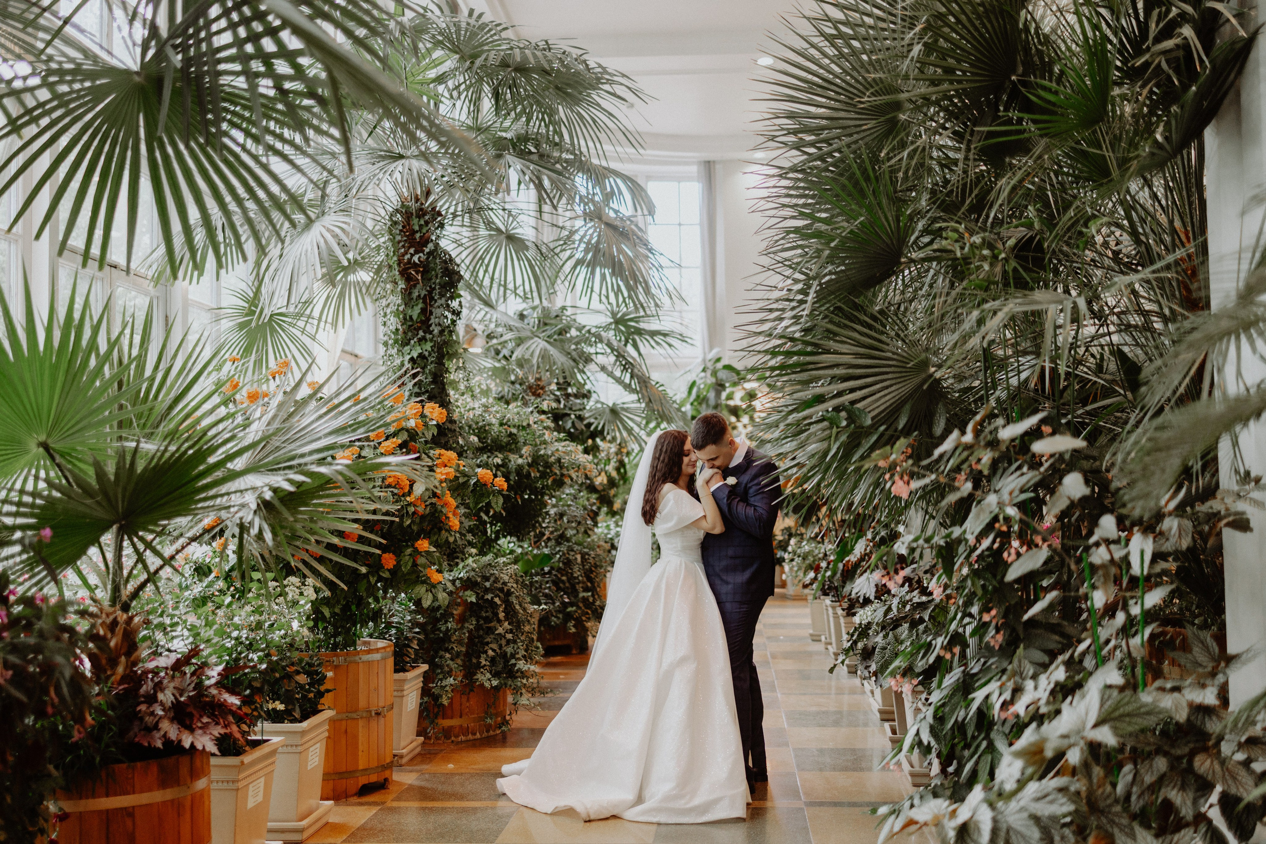 Царицынская оранжерея. Свадебный фотограф Маргарита Глумскова