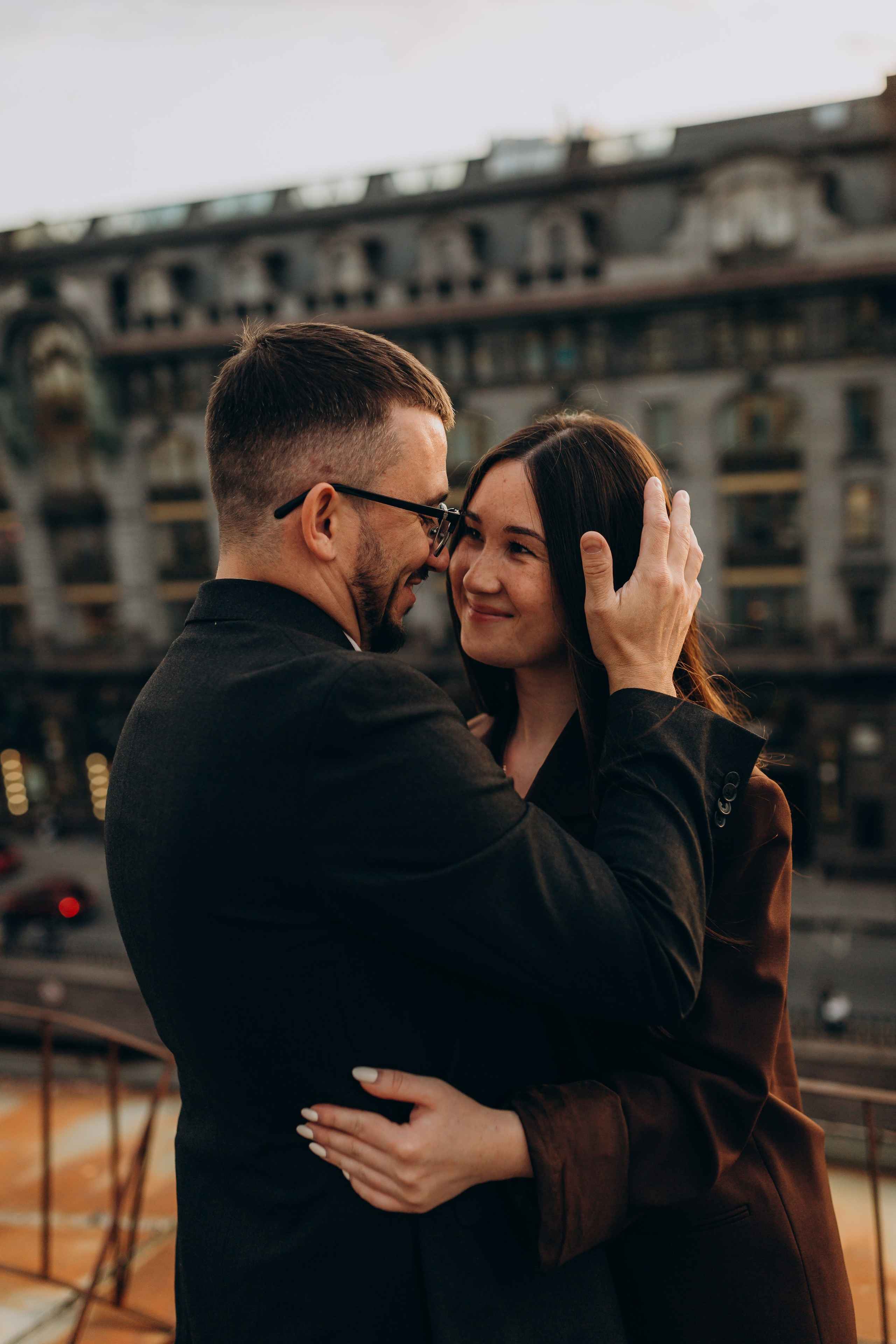 LoveStory на крышах Питера. Фотограф Санкт-Петербург Князева Елизавета