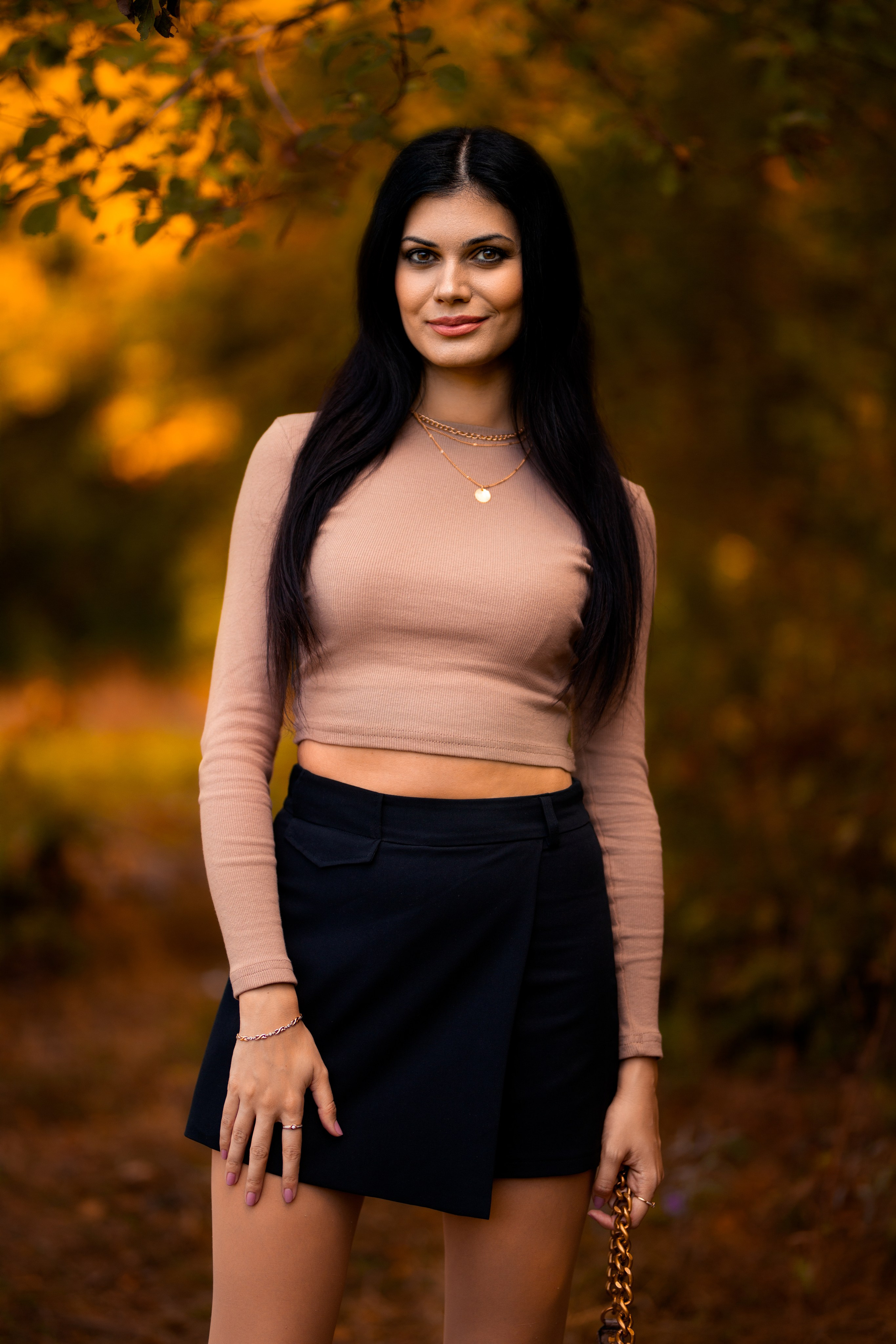 Осенняя съемка с Эльвирой в парке Воронежа