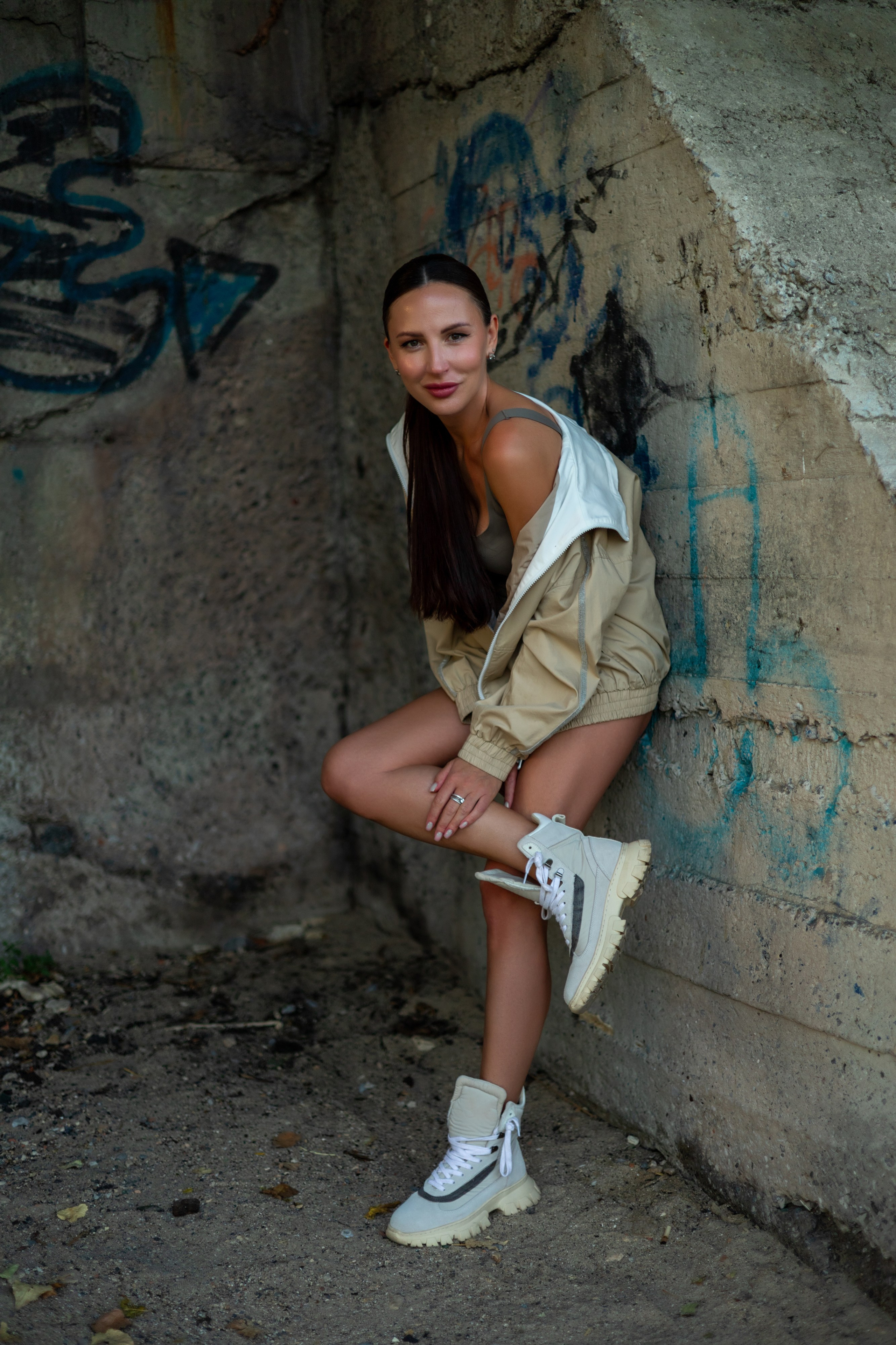 Съемки на улице. Анна Злищева