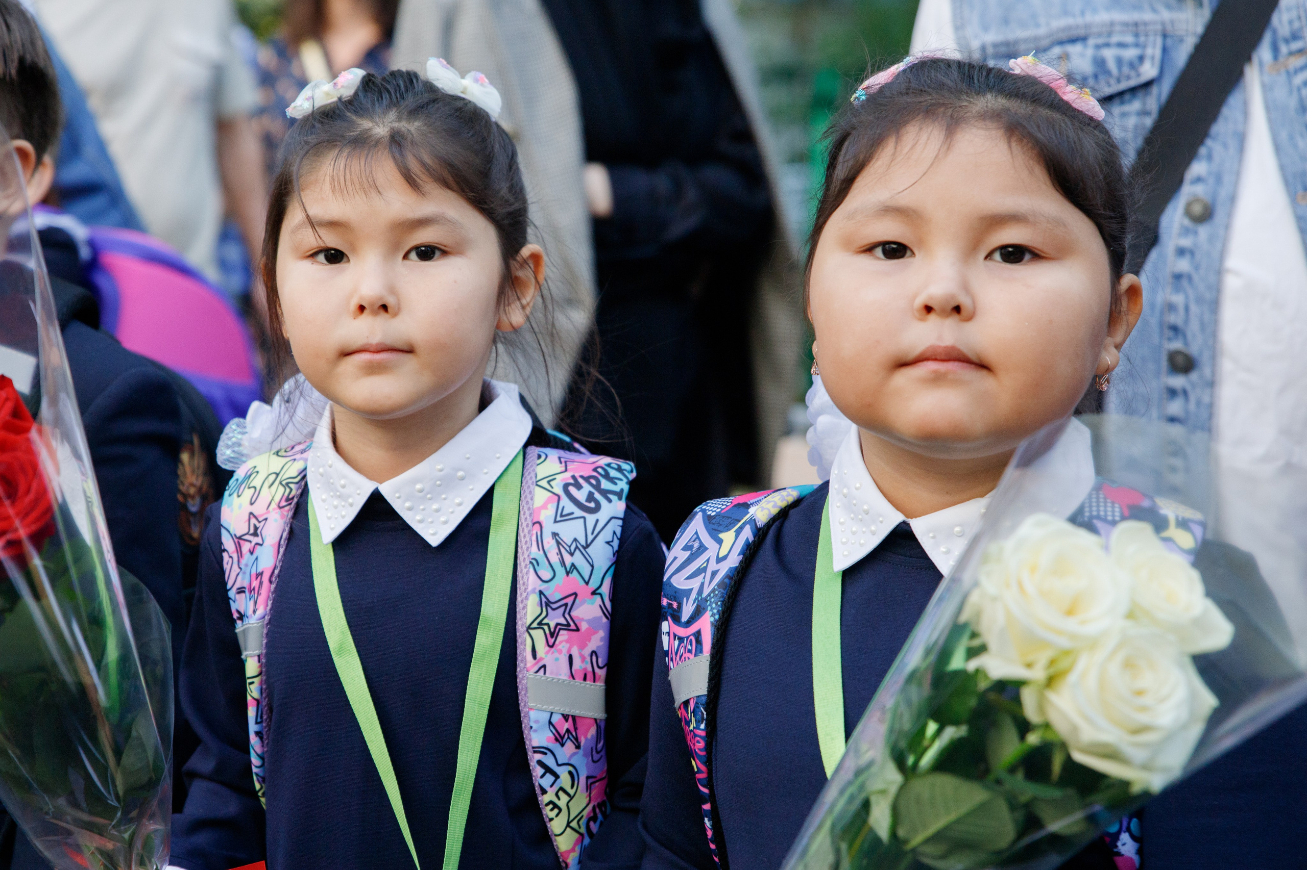 Репортажная съемка первого сентября для первоклассников. Семейный и школьный фотограф в Москве Анна Ткач