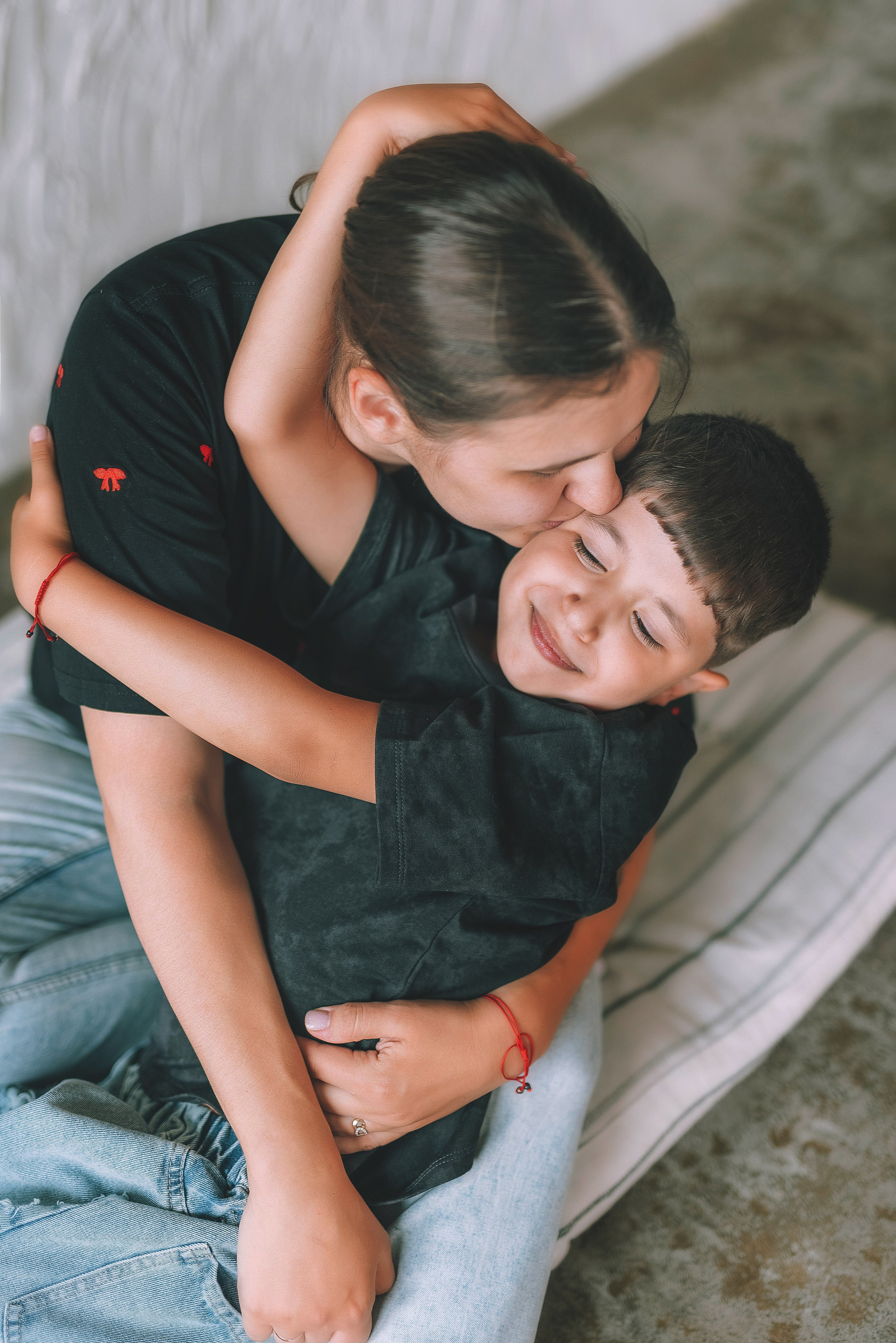 Минималистичная фотосессия в студии. Семейный, детский фотограф в Воронеже Анна Никитина