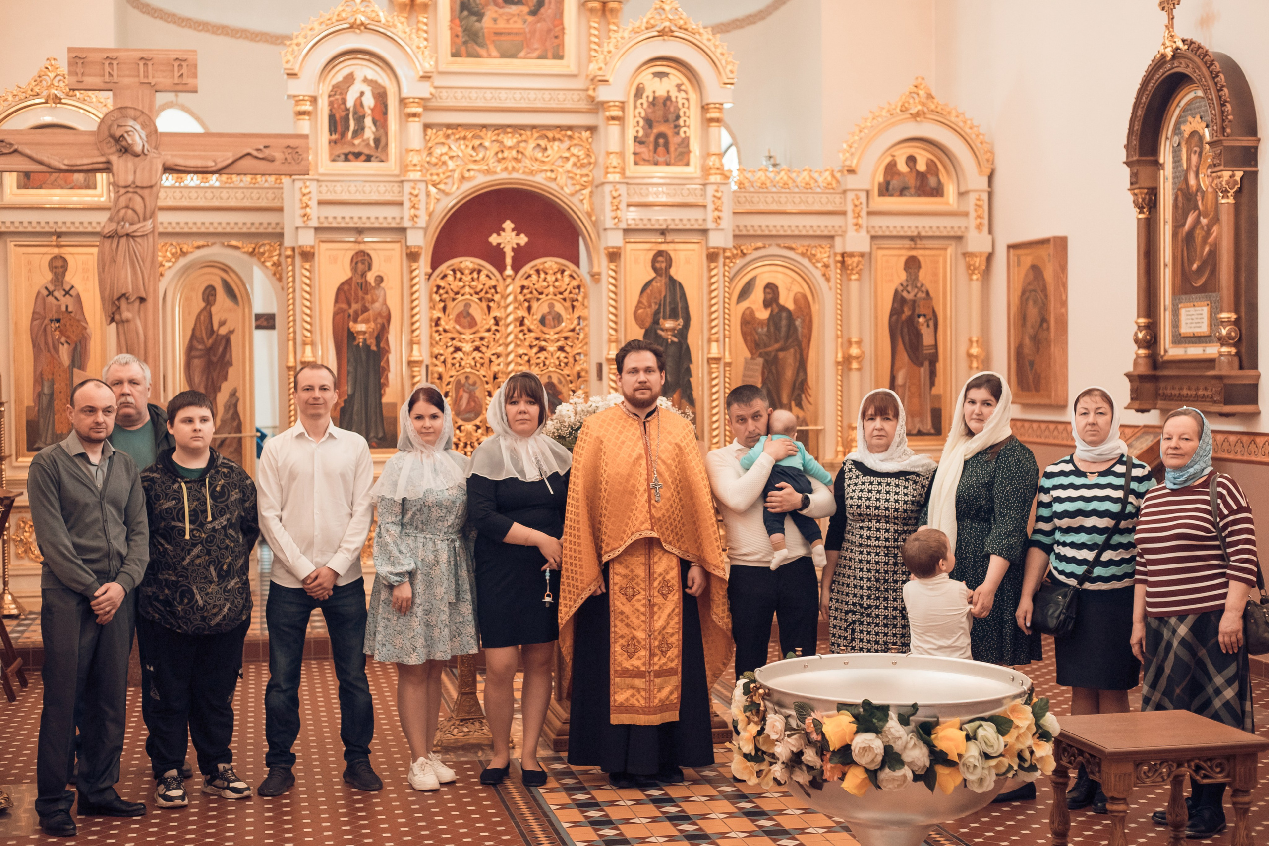 Таинство Крещения Егора. Храм иконы Божией Матери Скоропослушницы. Семейный фотограф в Рязани и Рязанской области