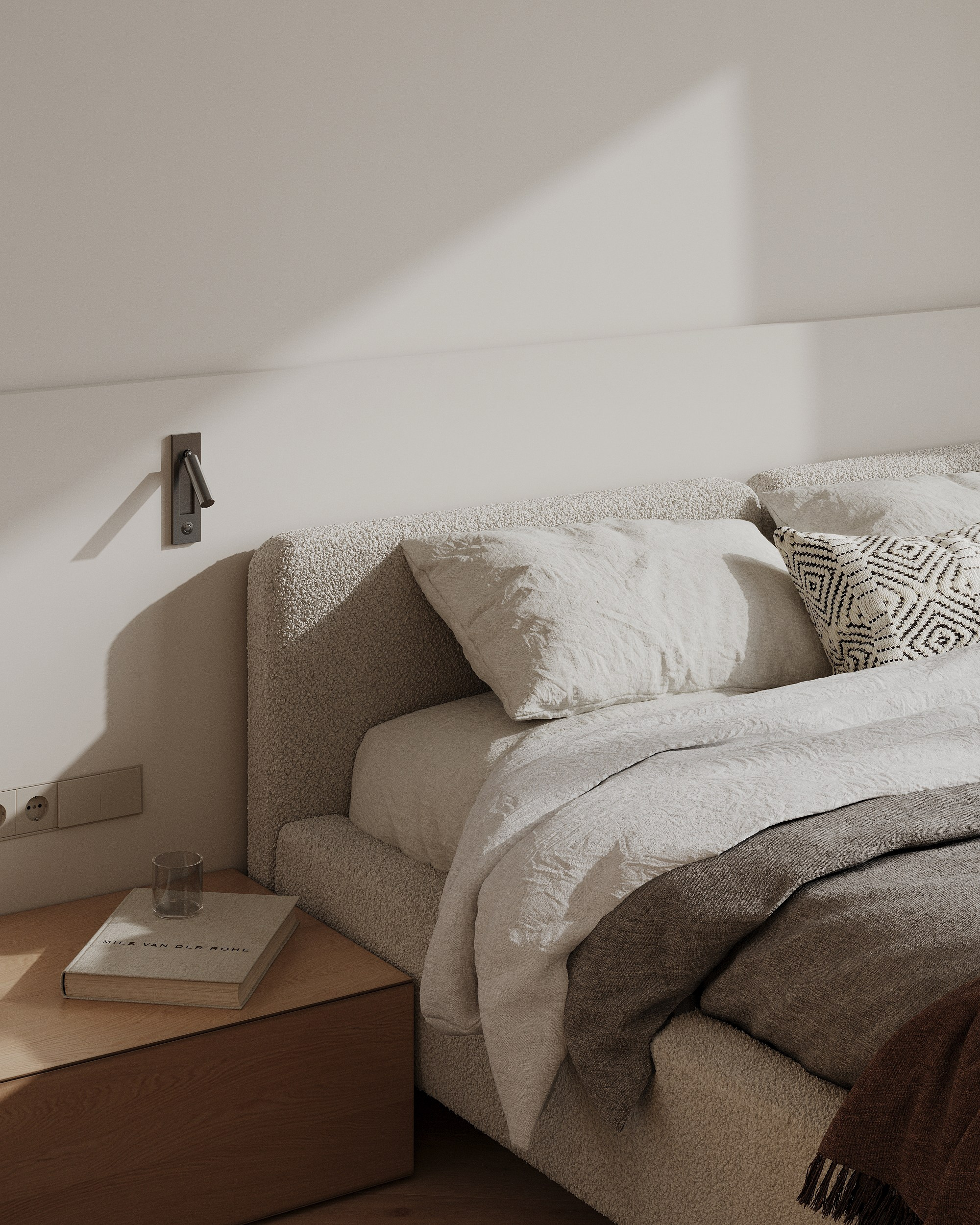 Спальня. Дизайн спальни. Светлая спальня. Минималистичная спальня. Дизайн интерьера. современный стиль, минимализм, функционализм, скандинавский стиль, interior design, minimalism