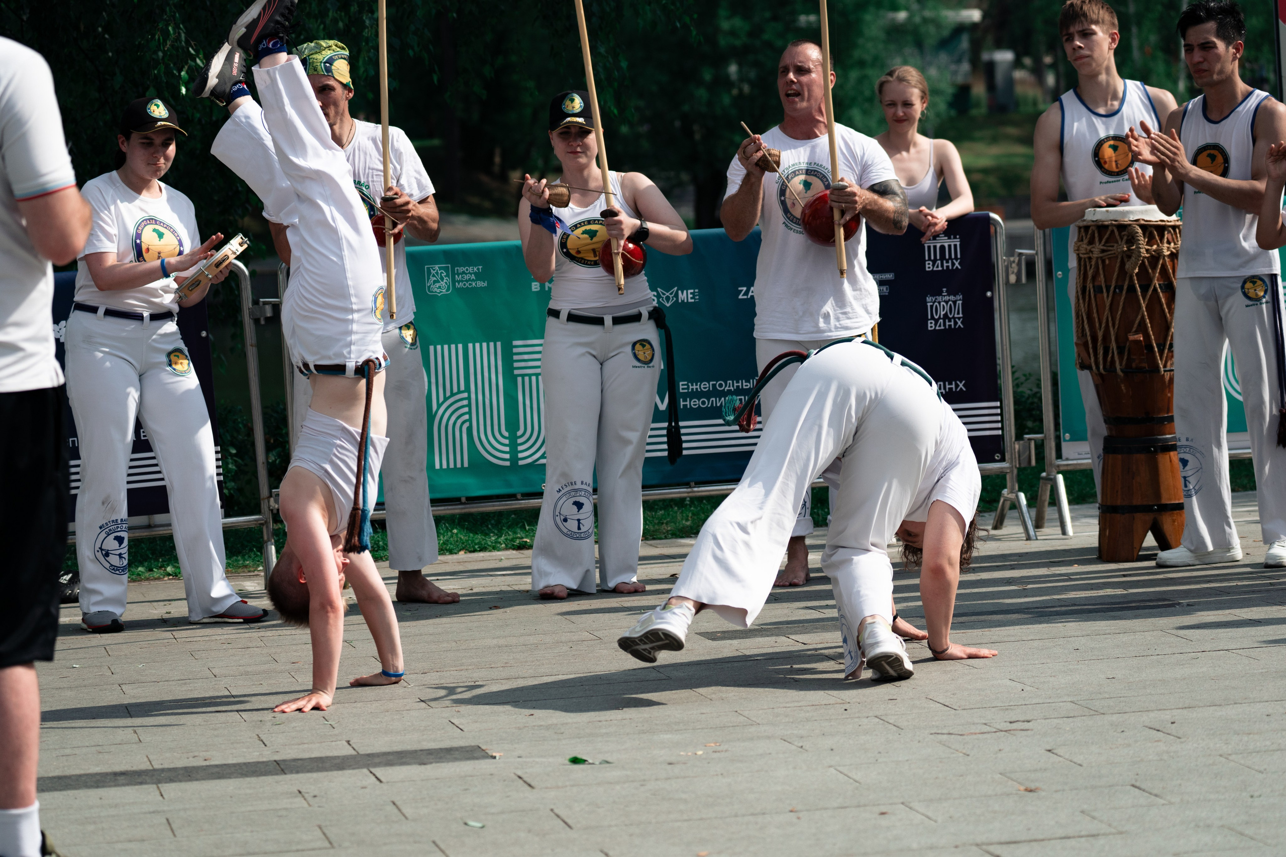 Открытый класс AXE Capoeira на фестивале неолимписких видов спорта на ВДНХ 2025 г:. Фотограф в Москве Ткаченко Владимир