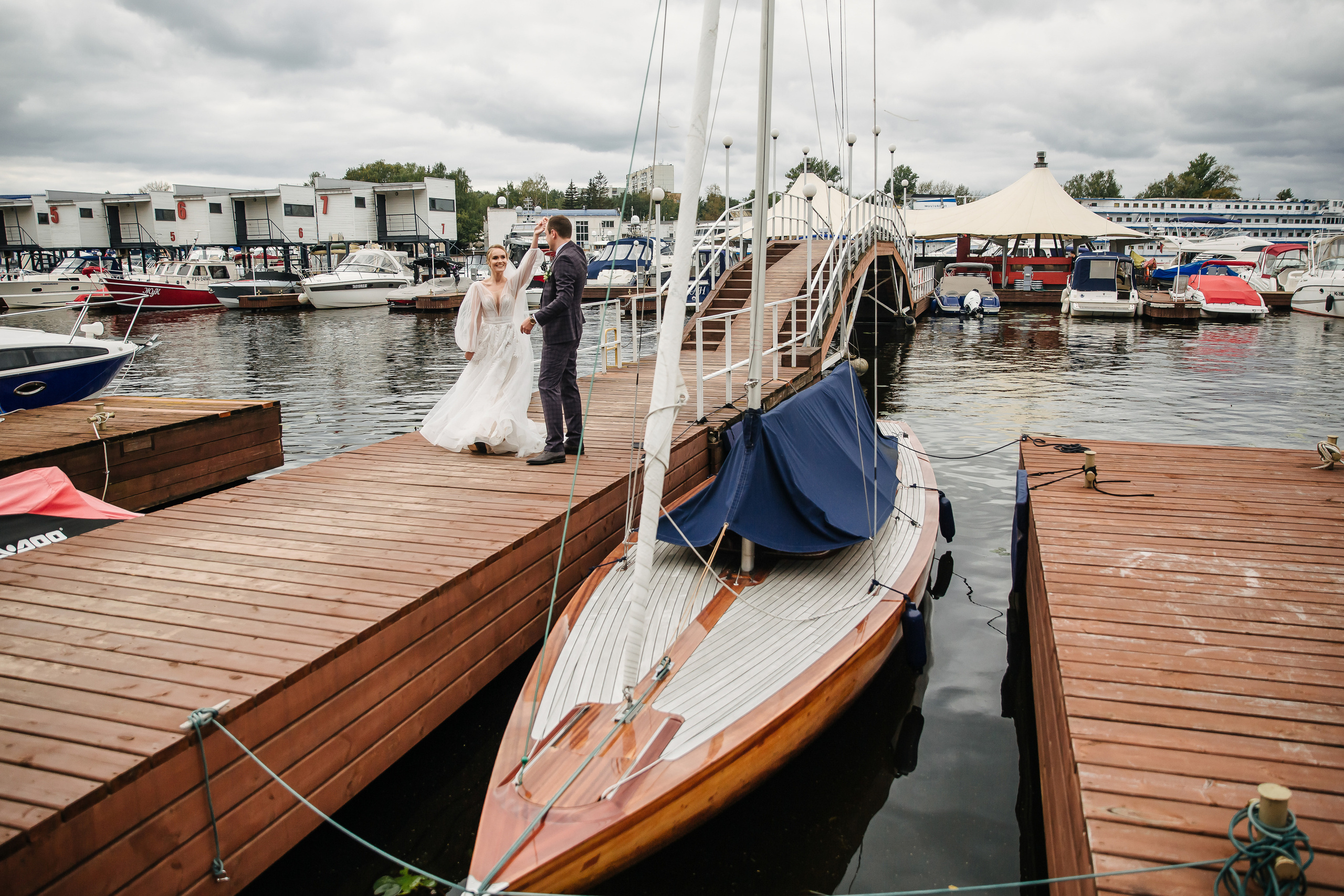Яхт-клуб Нептун. Свадебный фотограф в Москве Михайлина Настя