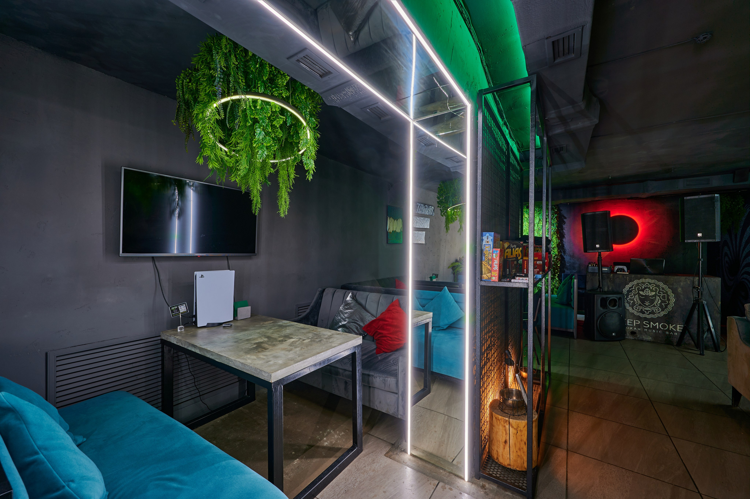 зеленая и красная подсветка 