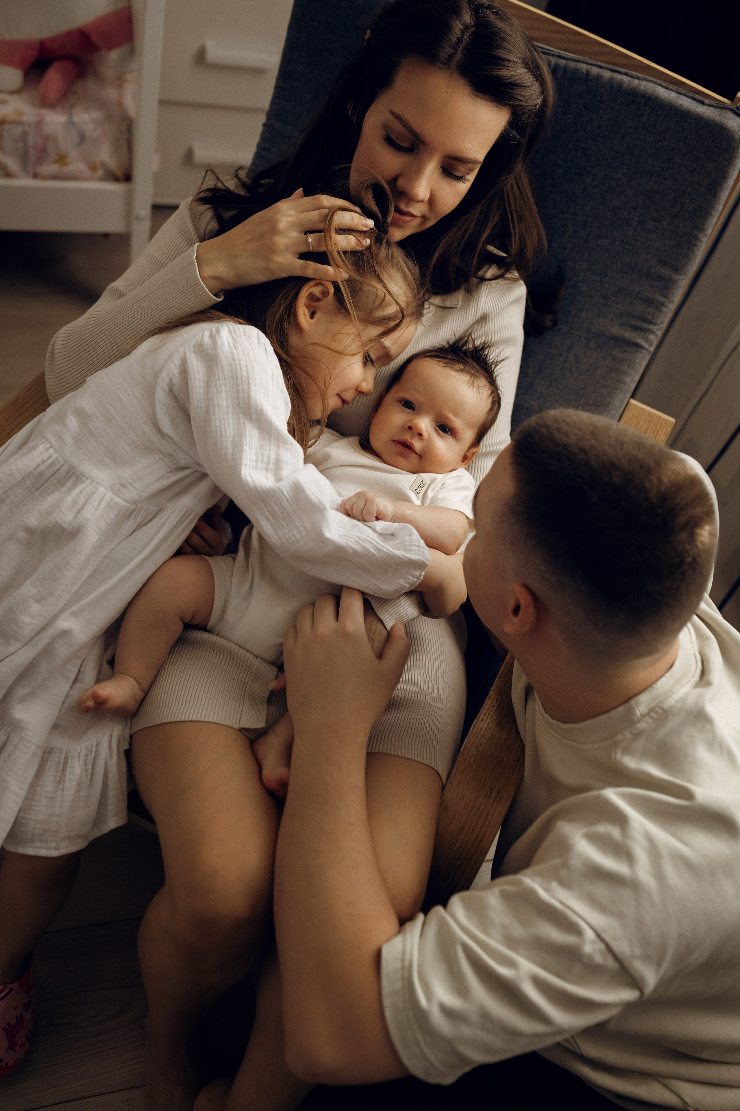 Семейная фотосессия дома. Семейный фотограф в Самаре Елена Ефимова