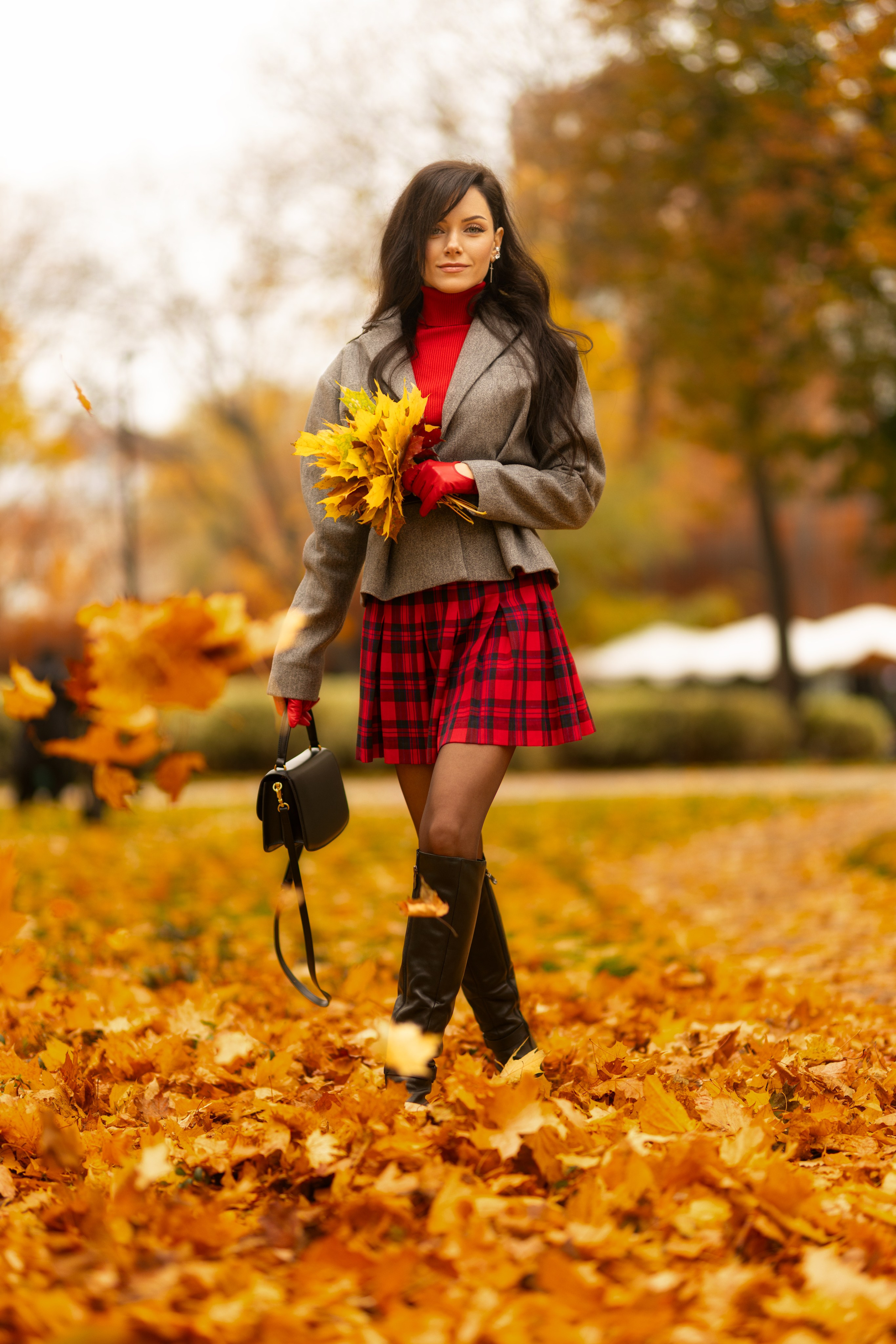 Фотосет с Екатериной в парке на осеннюю тему для «себя»