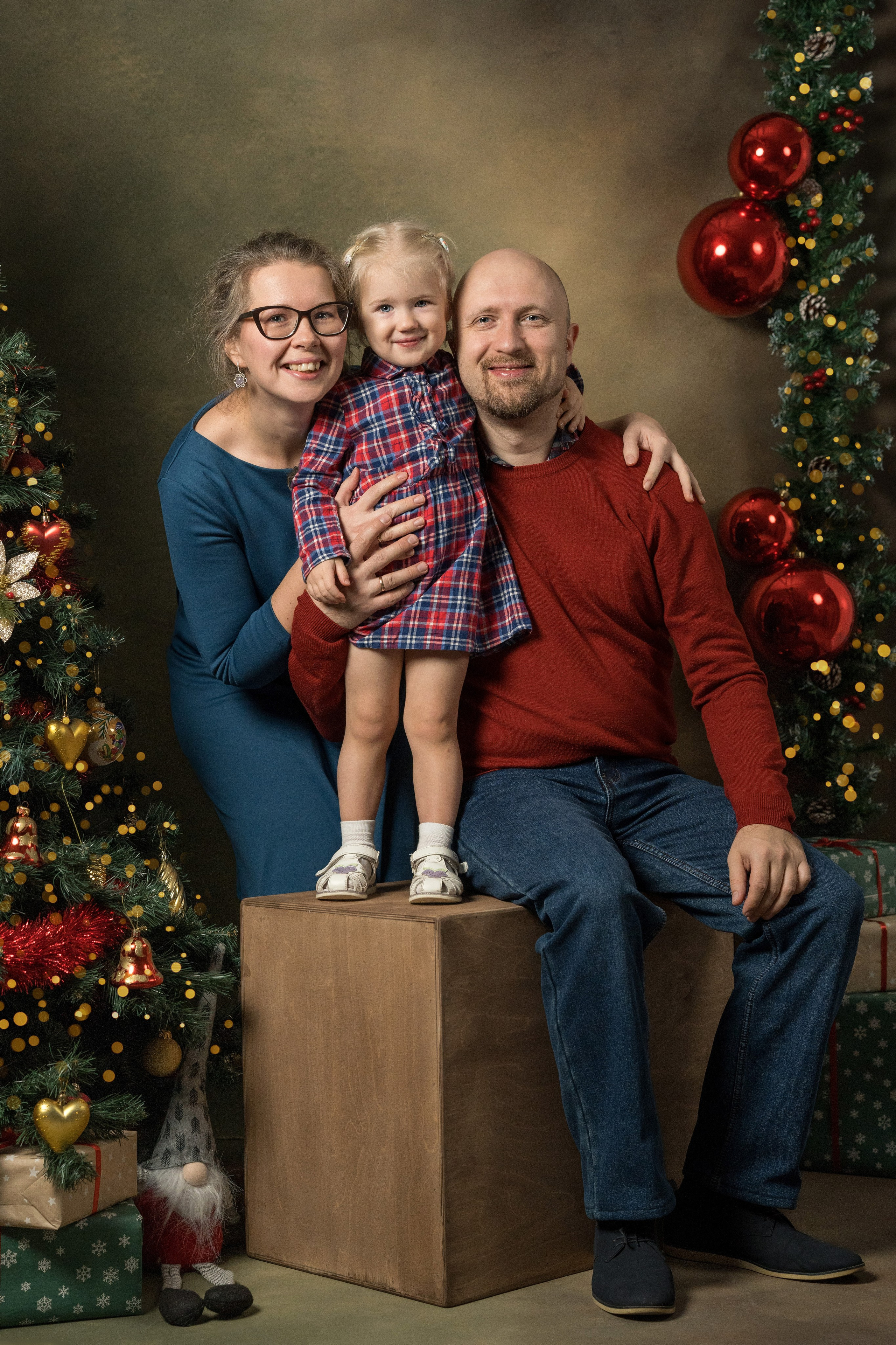 Семейная новогодняя фотосессия