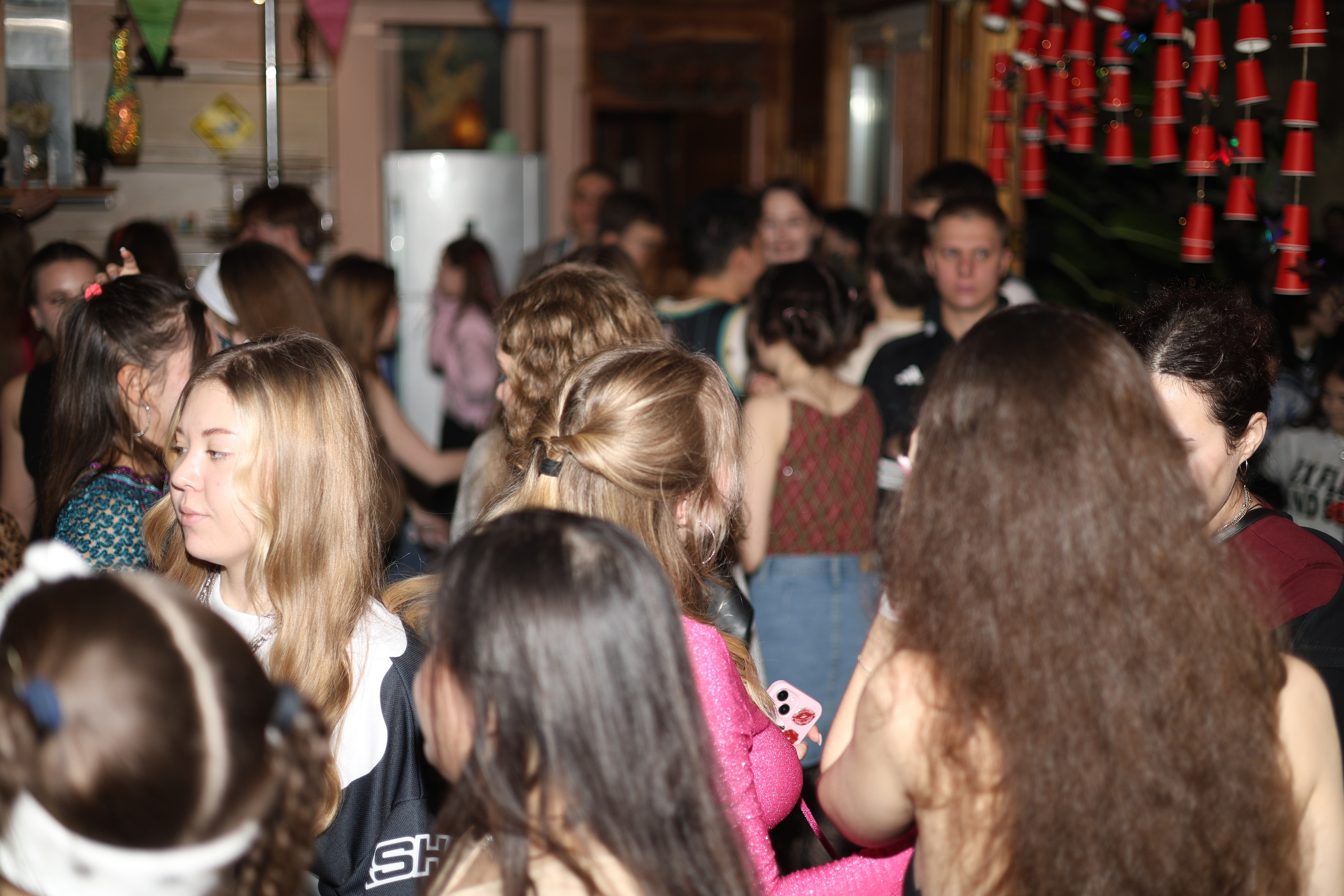 Student american-style party. Mintonov's Film Studio