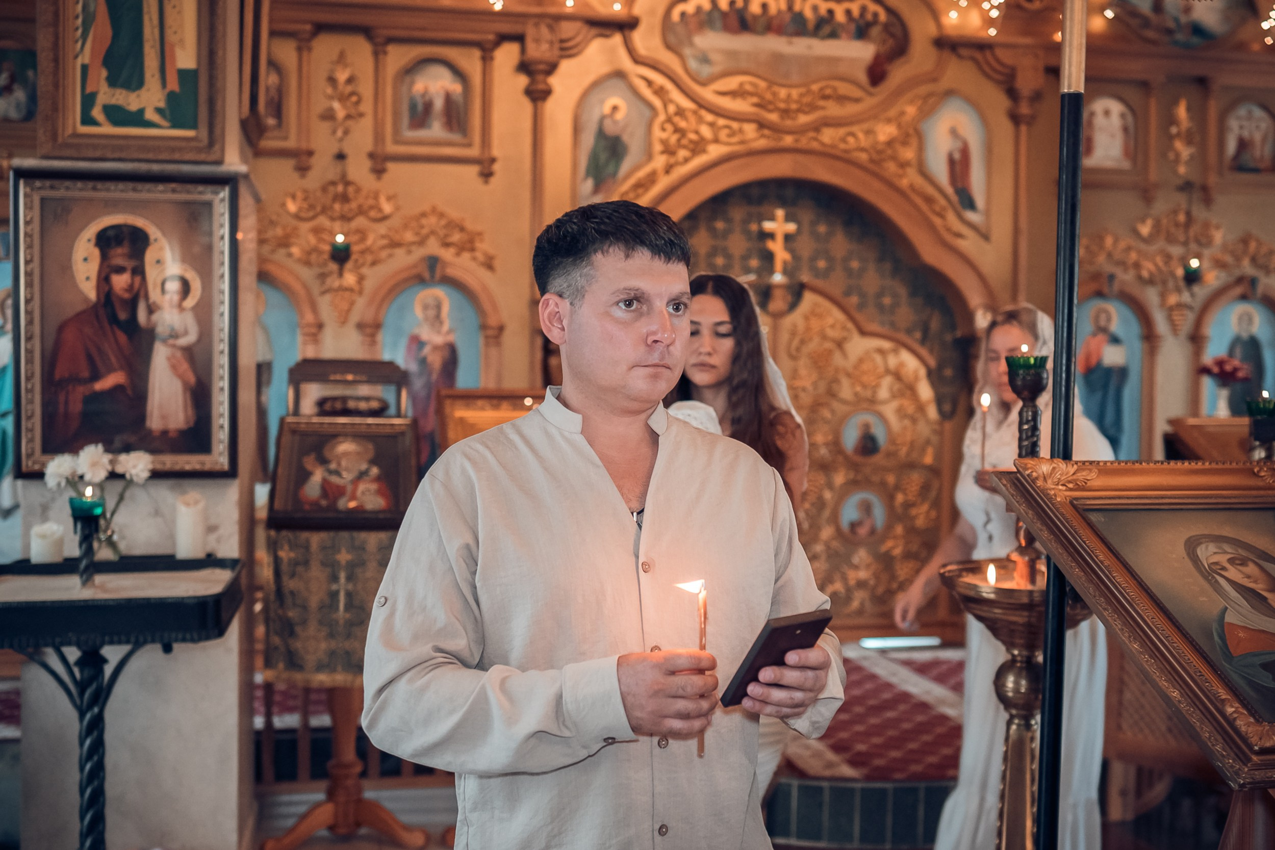Крещение в храме Прп.Сергия Радонежского с. Орлиное. Церковный фотограф Севастополь