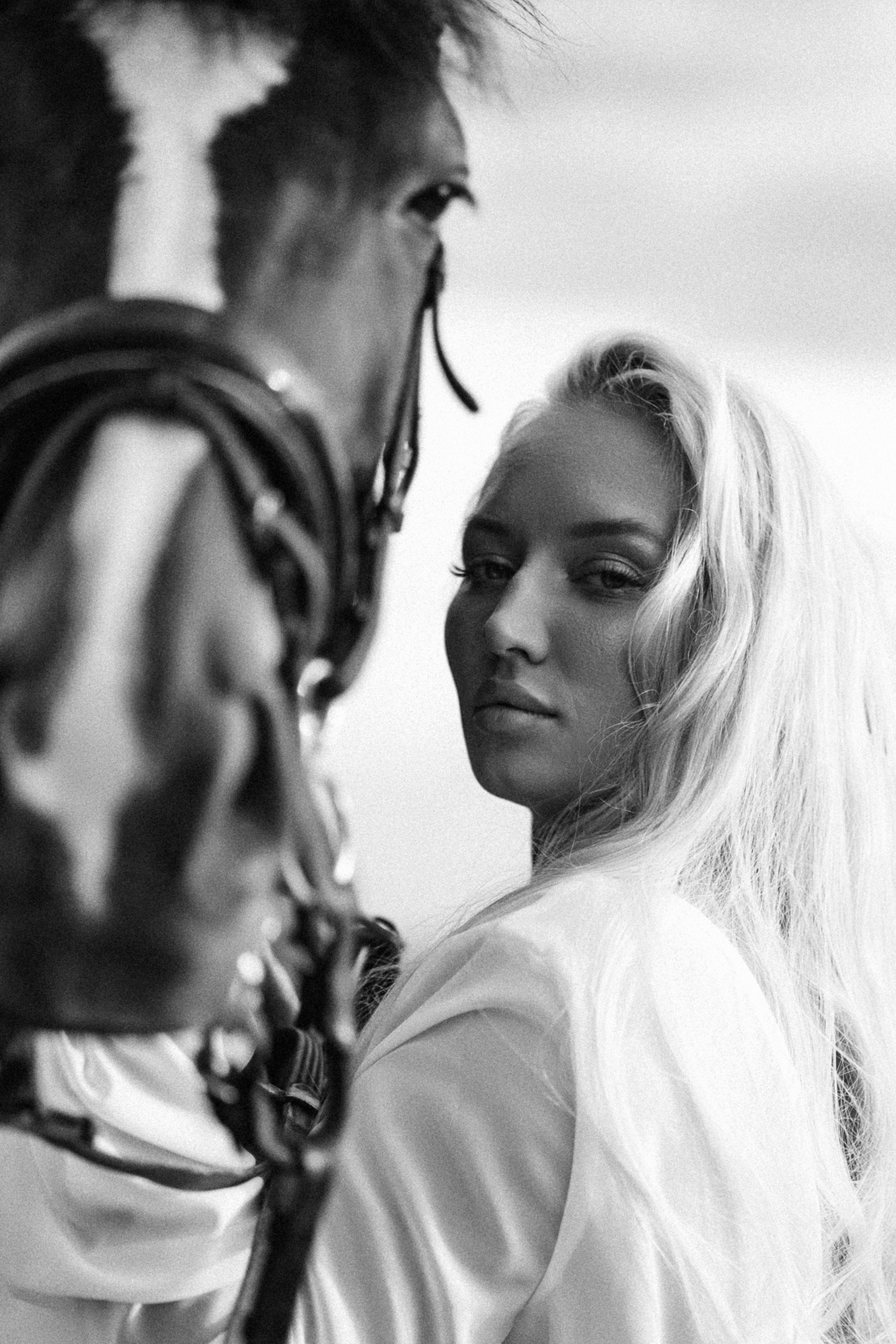 Валерия. Атмосферная фотосессия с лошадью. Фотограф в Мурманске Екатерина Рудак