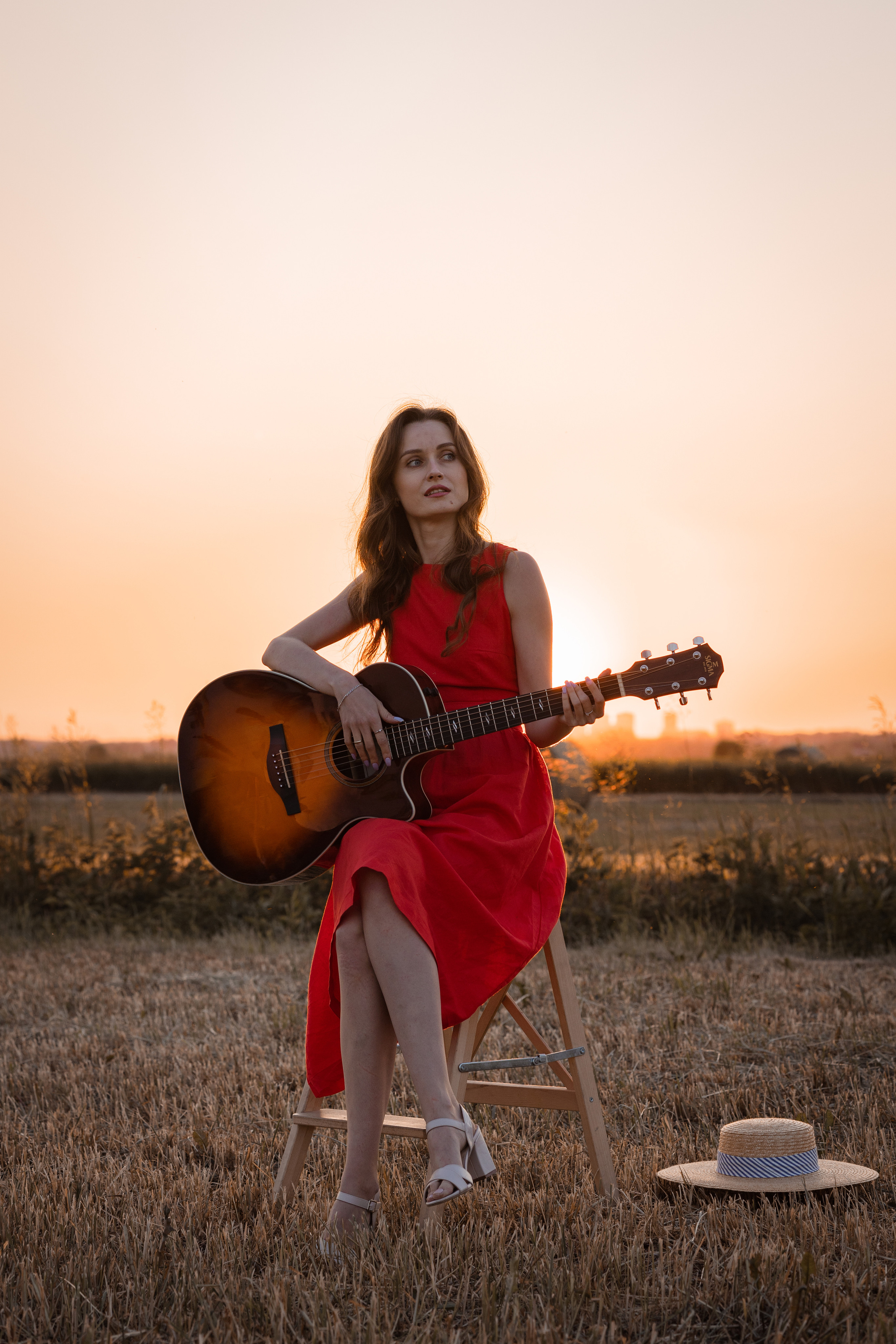 Летняя съемка на поле