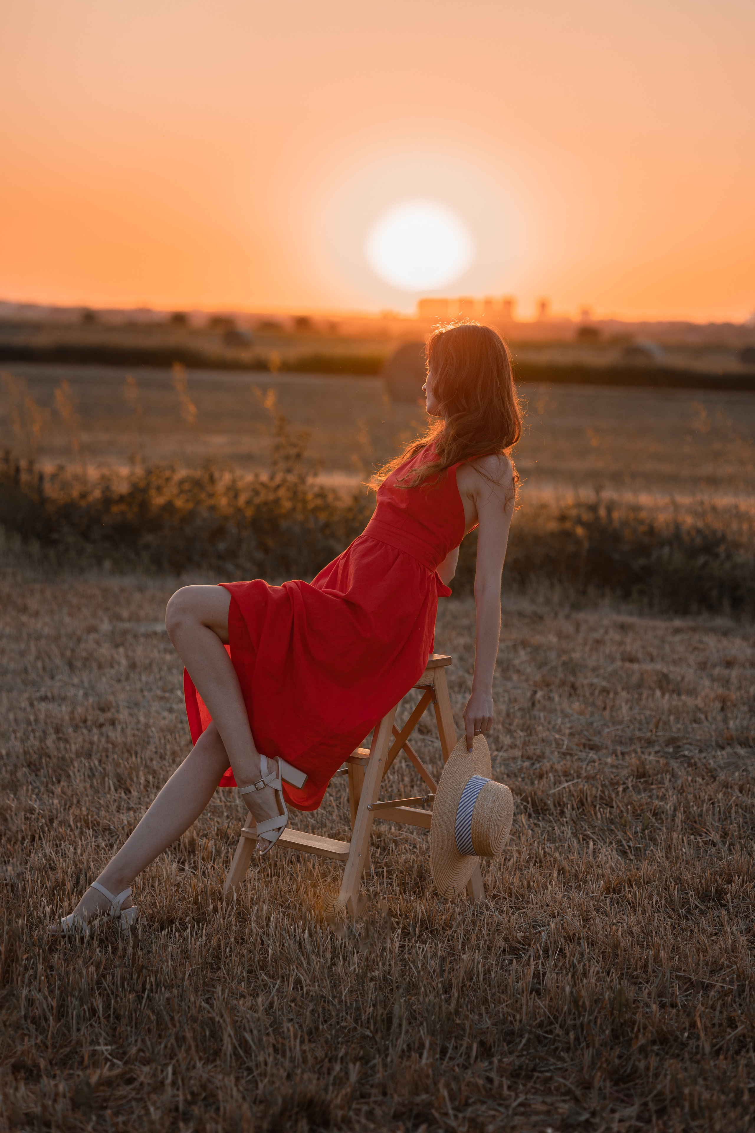 Летняя съемка на поле