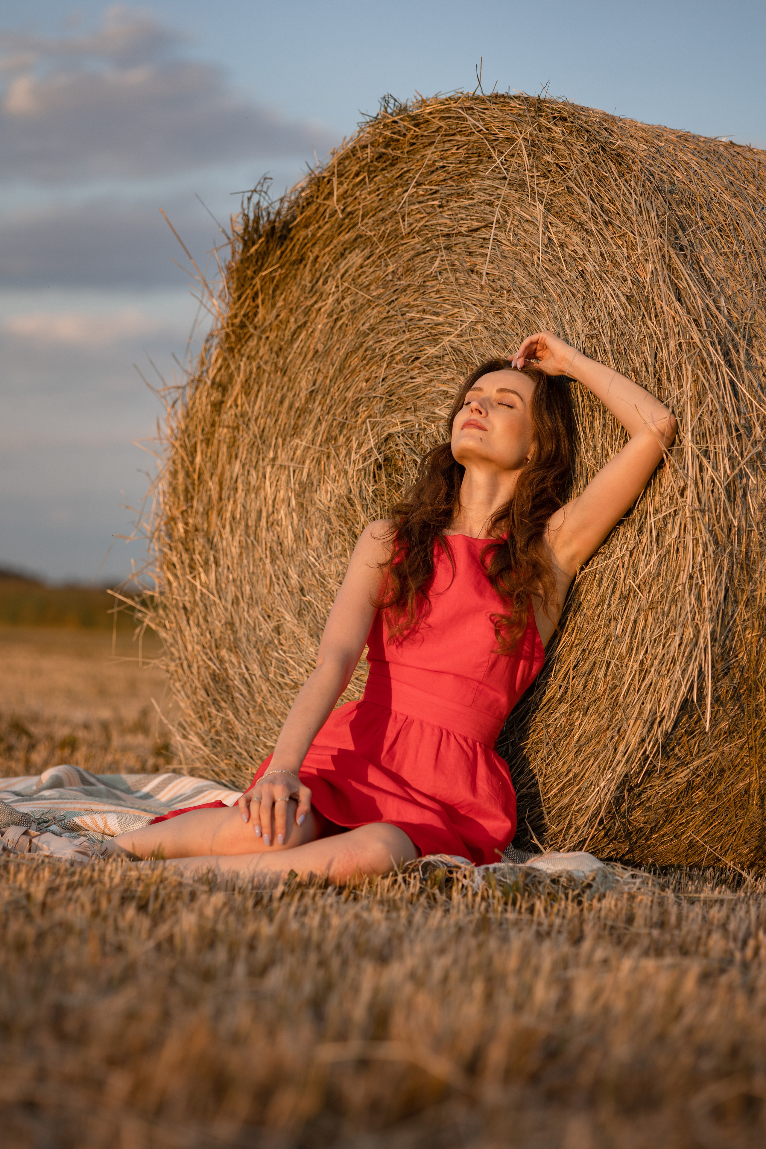 Летняя съемка на поле