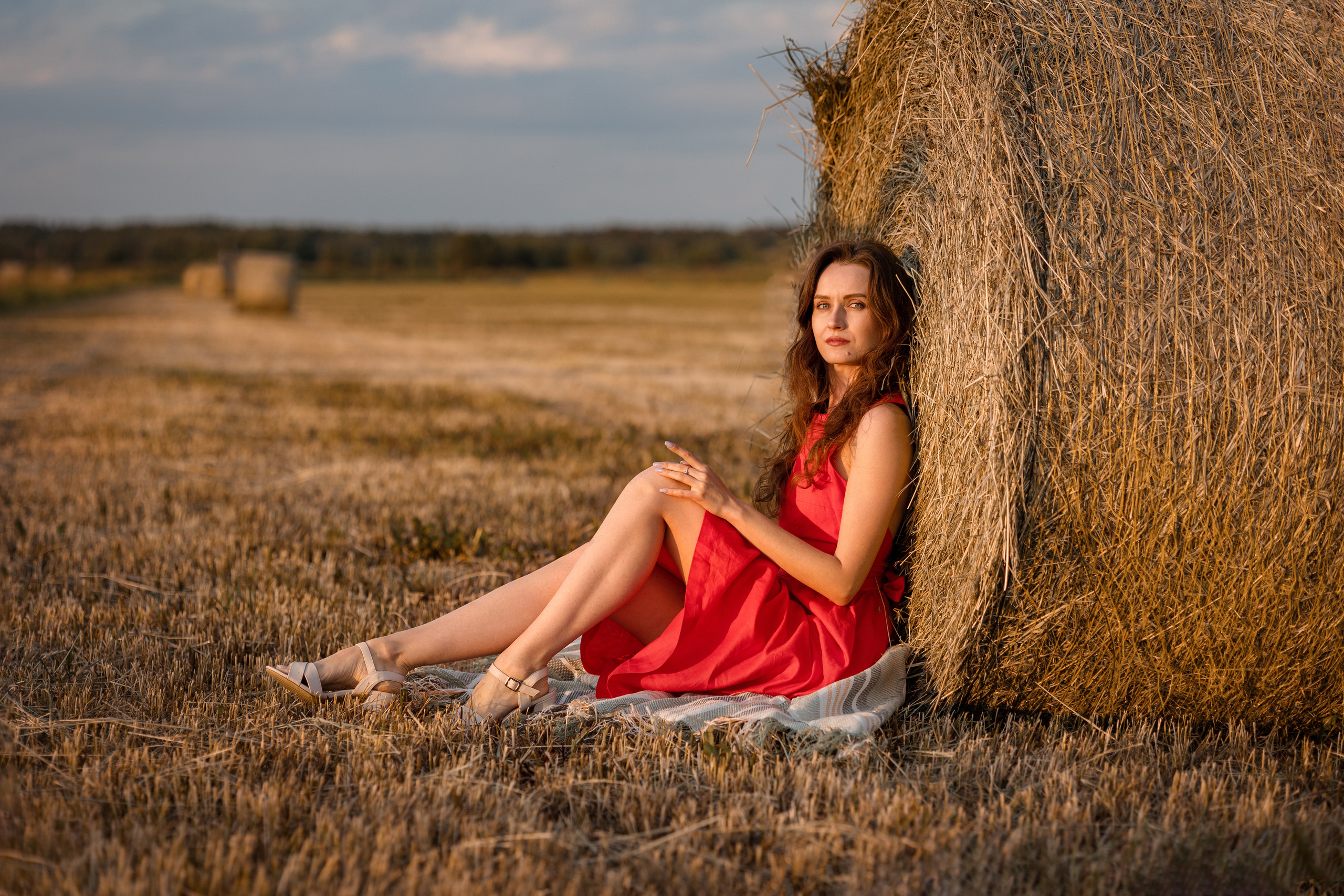 Летняя съемка на поле