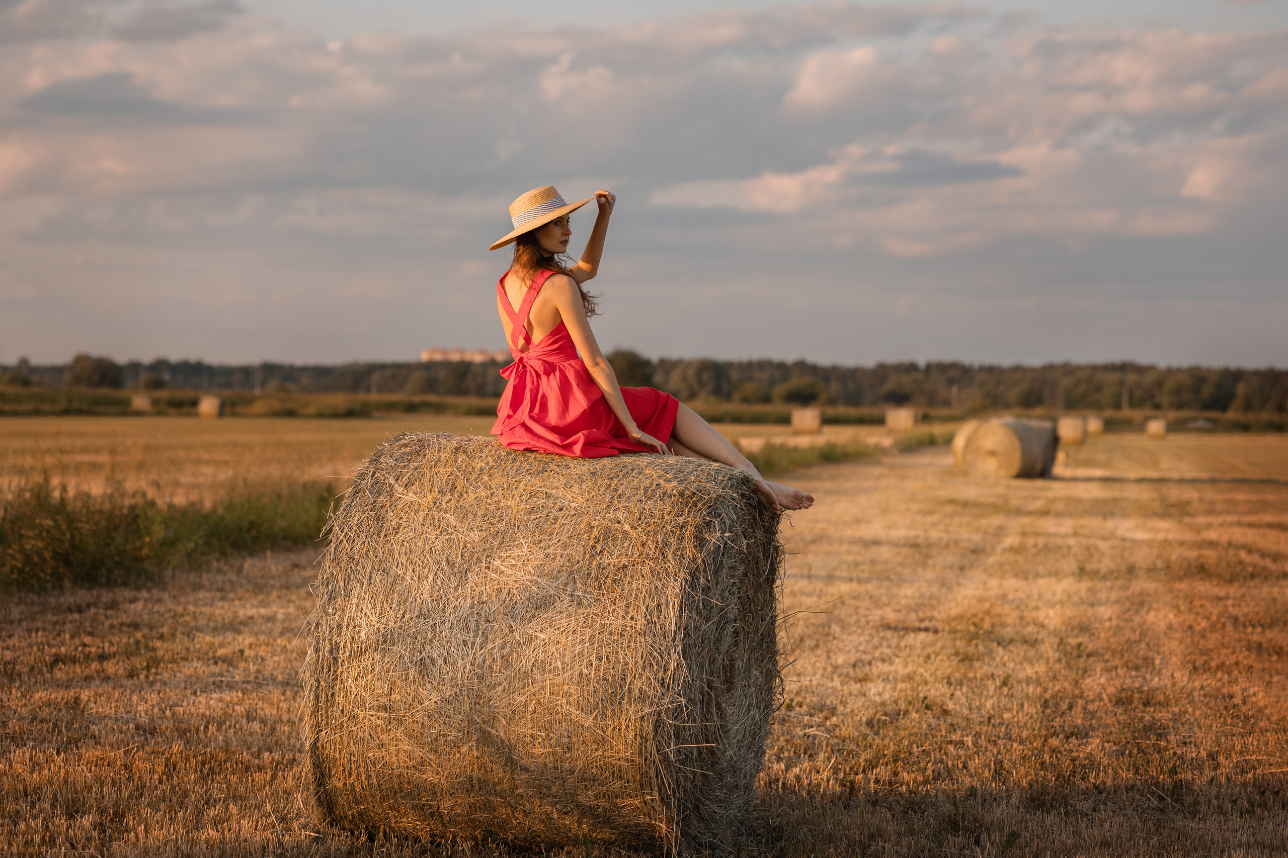 Летняя съемка на поле