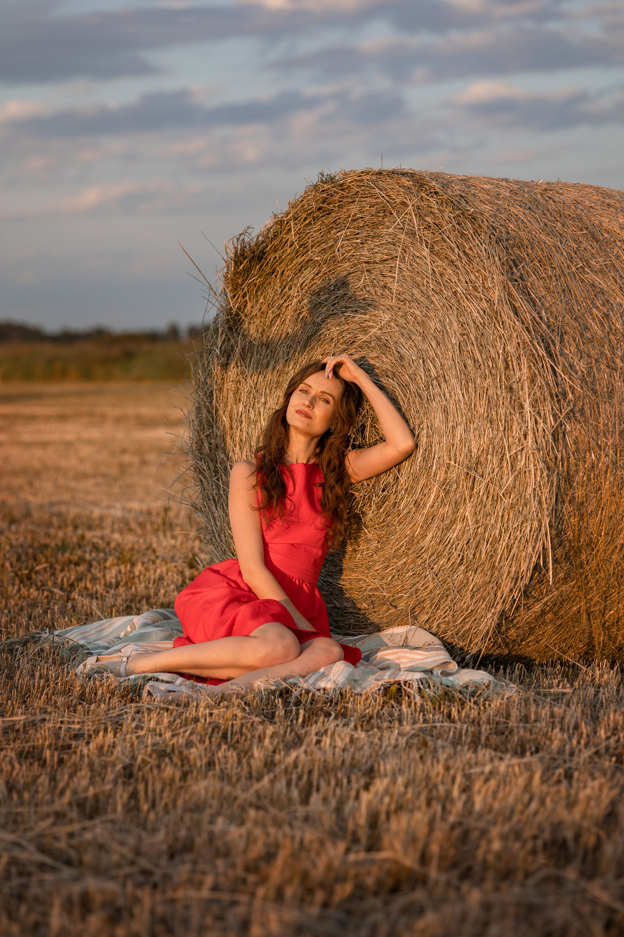 Летняя съемка на поле