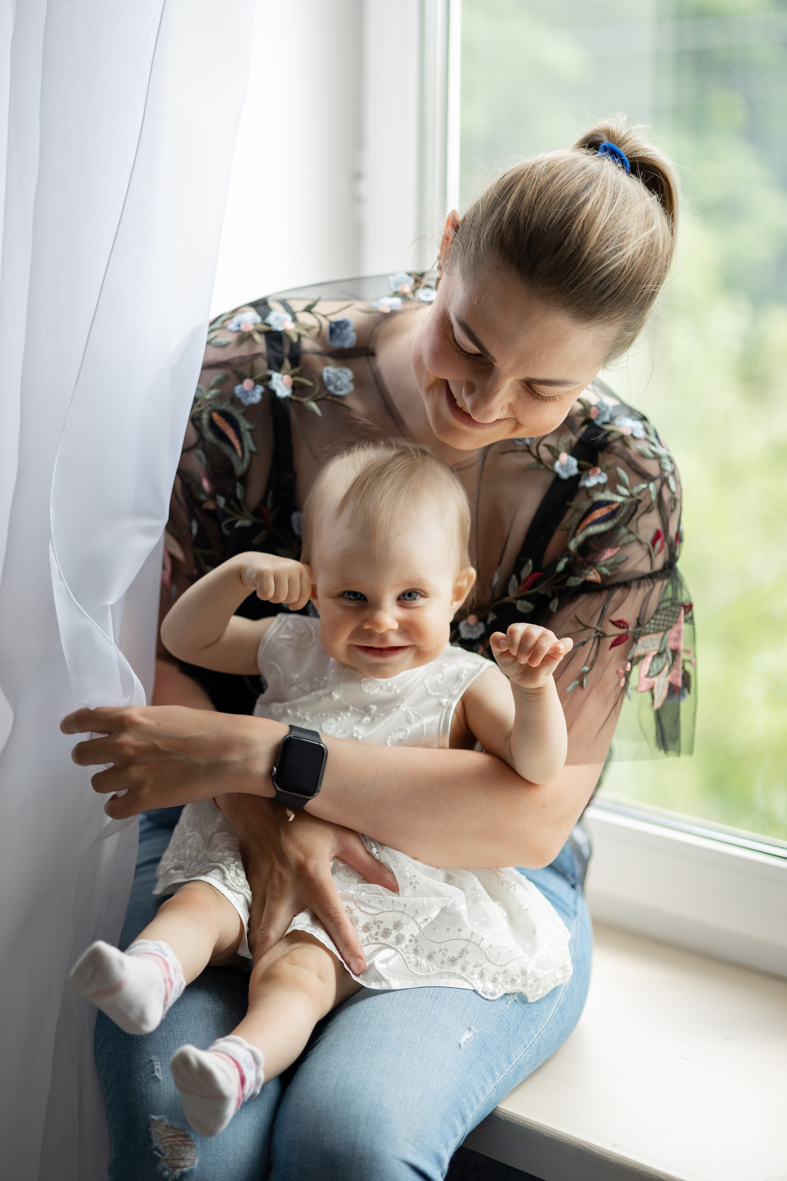 Фотосессия материнства. Лиза и Алиса