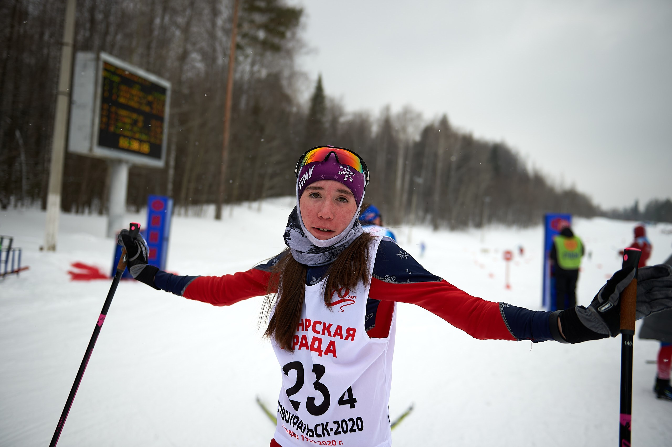 Всероссийские соревнования по лыжным гонкам «Пионерская правда». Ижевс. Спортивный репортажный фотограф в Ижевске Сергей Мерзляков