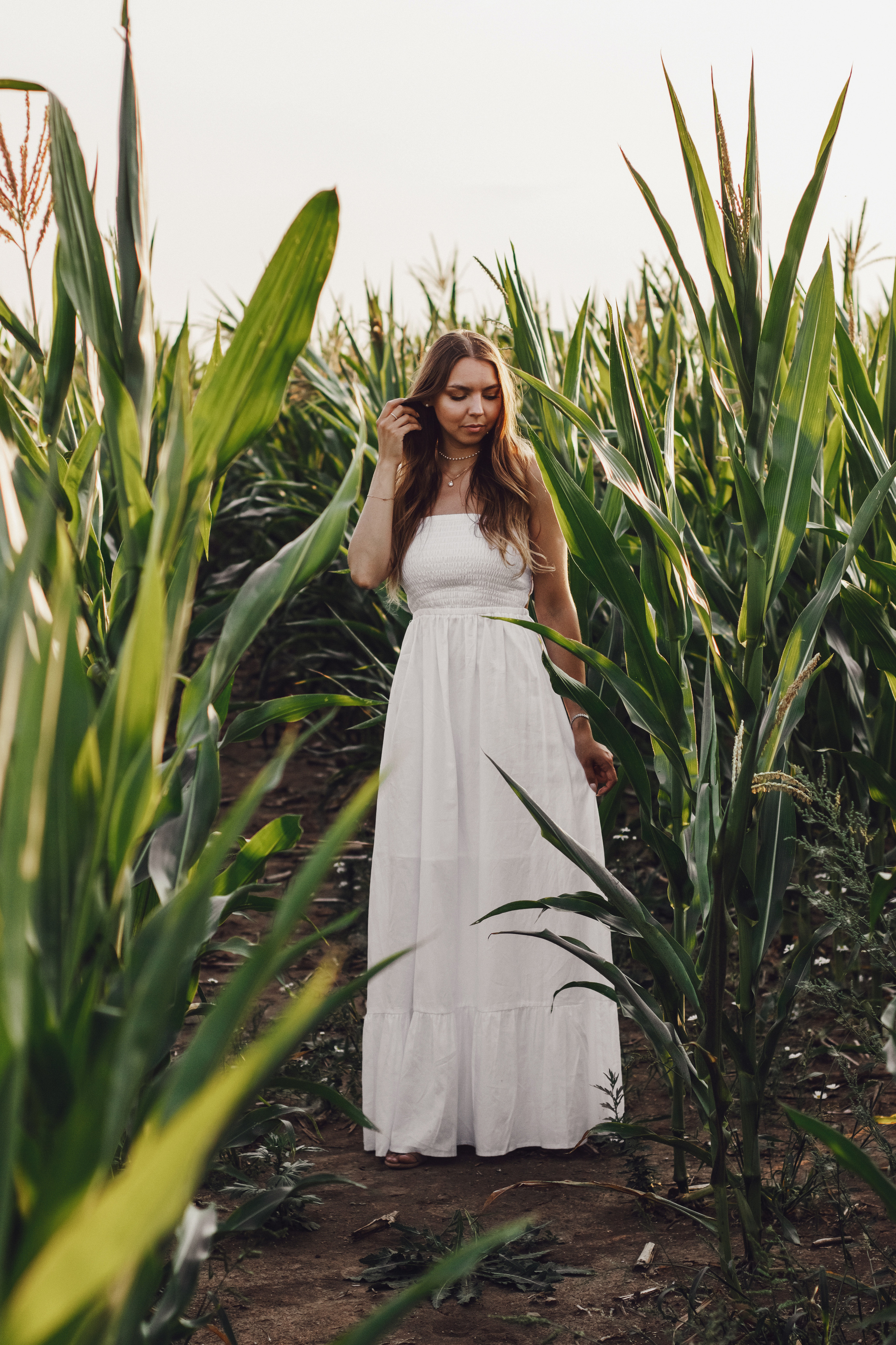 Фотосессия в кукурузном поле. Контентный фотограф в Перми Натали Кытманова
