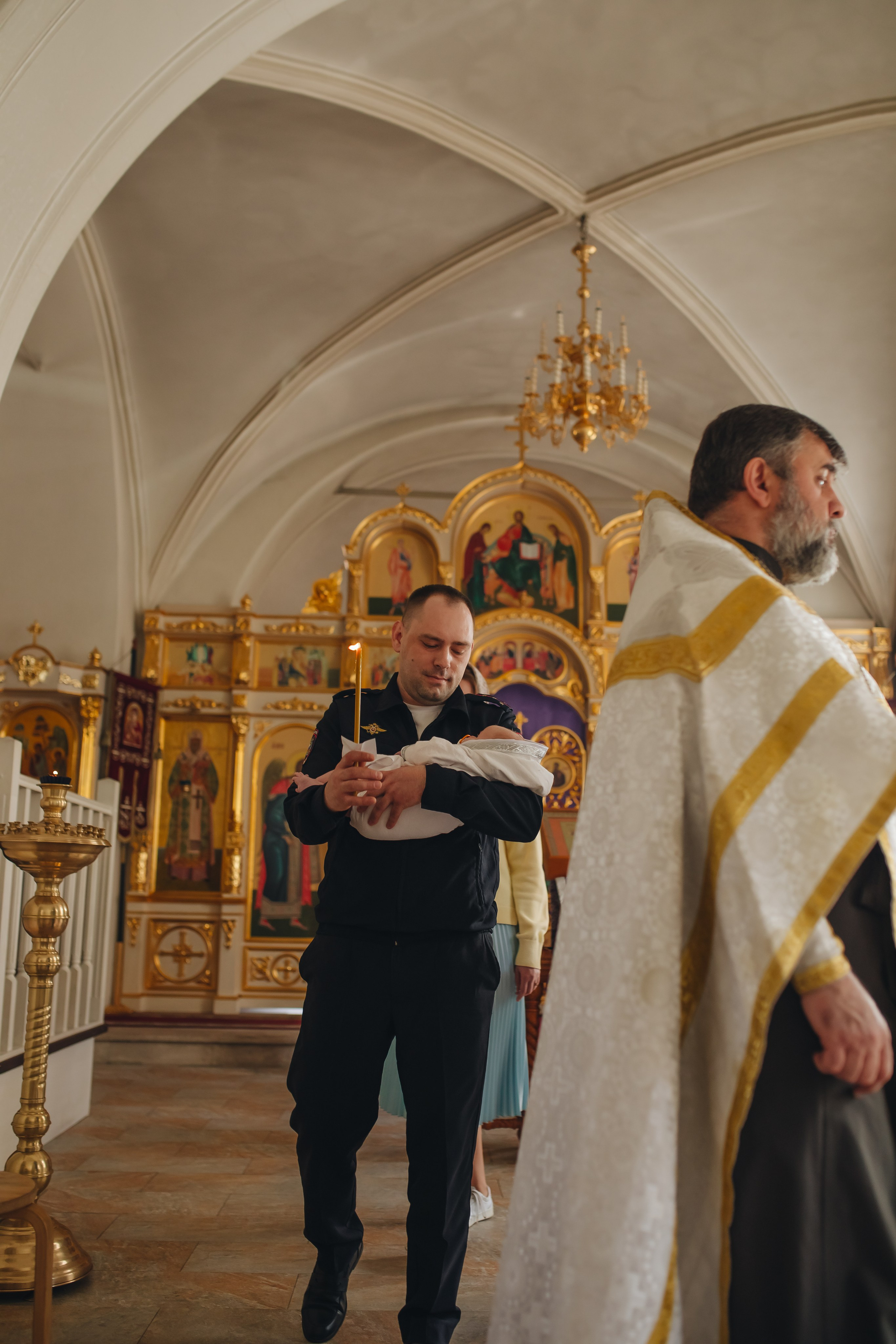 Крещение в светлом Храме. Семейный и детский фотограф в Москве Дорогова Екатерина