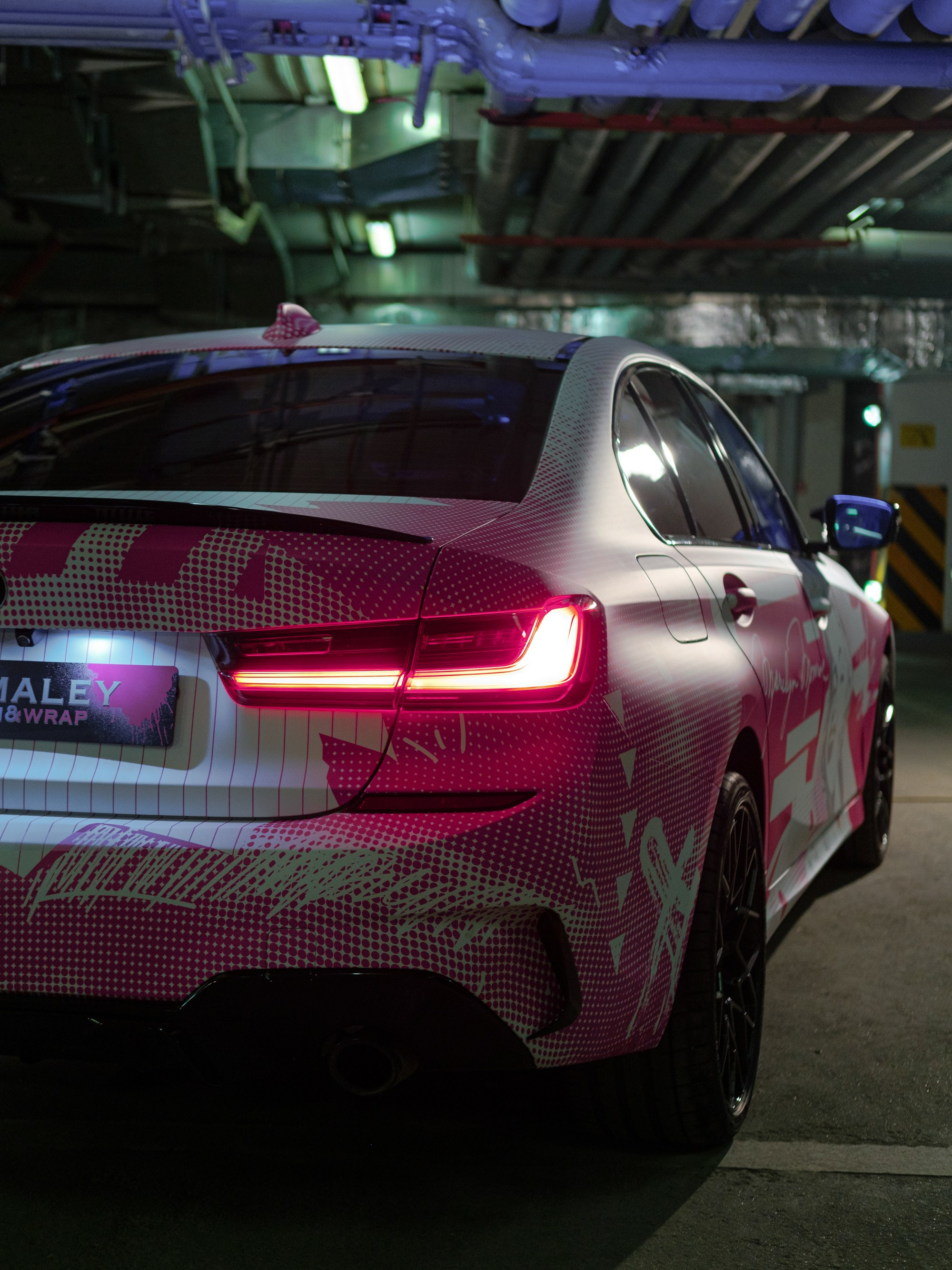 Винилография на BMW 3 G20. Студия дизайна и оклейки авто Barmaley Design