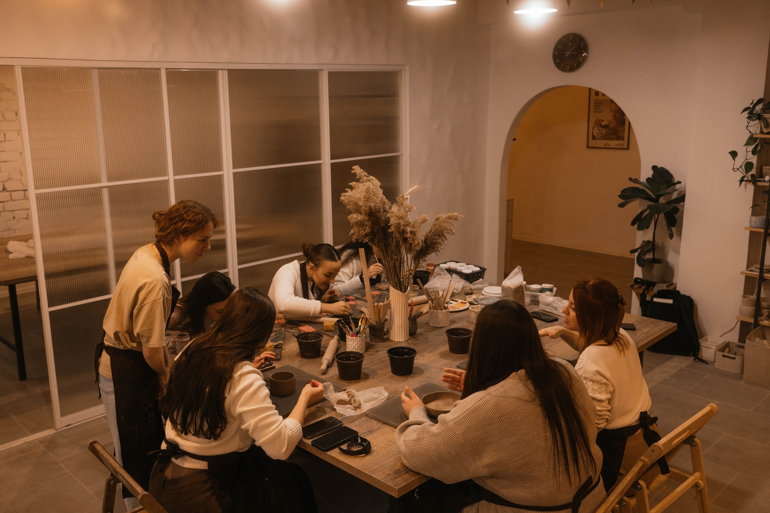 День рождения в гончарной мастерской. Свадебный, семейный фотограф в Рязани Лена Брант