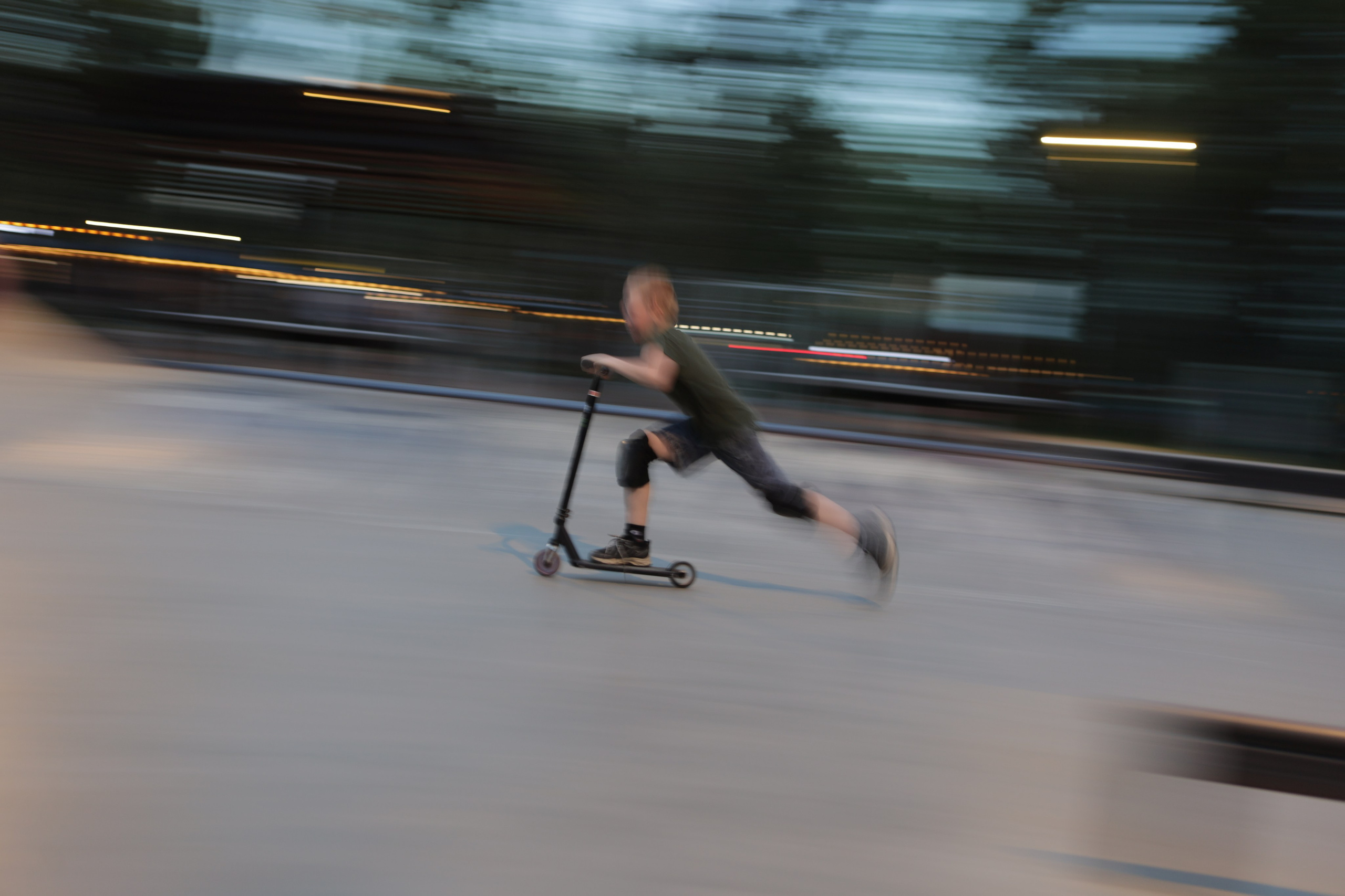 Blue hour in a skatepark. Фотограф Антонина Гудкова