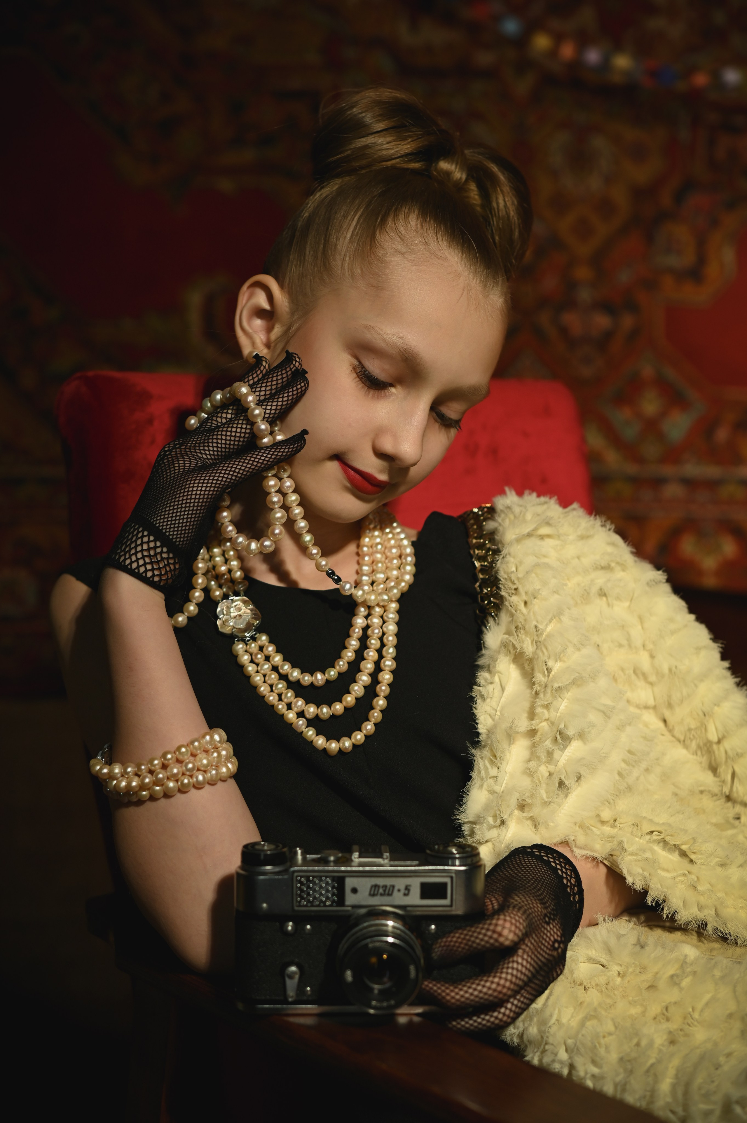 Детская школа моделей Happy Kids. «Ретро Новый год» 2026. Детский фотограф в Новокузнецке Николай Чекалин